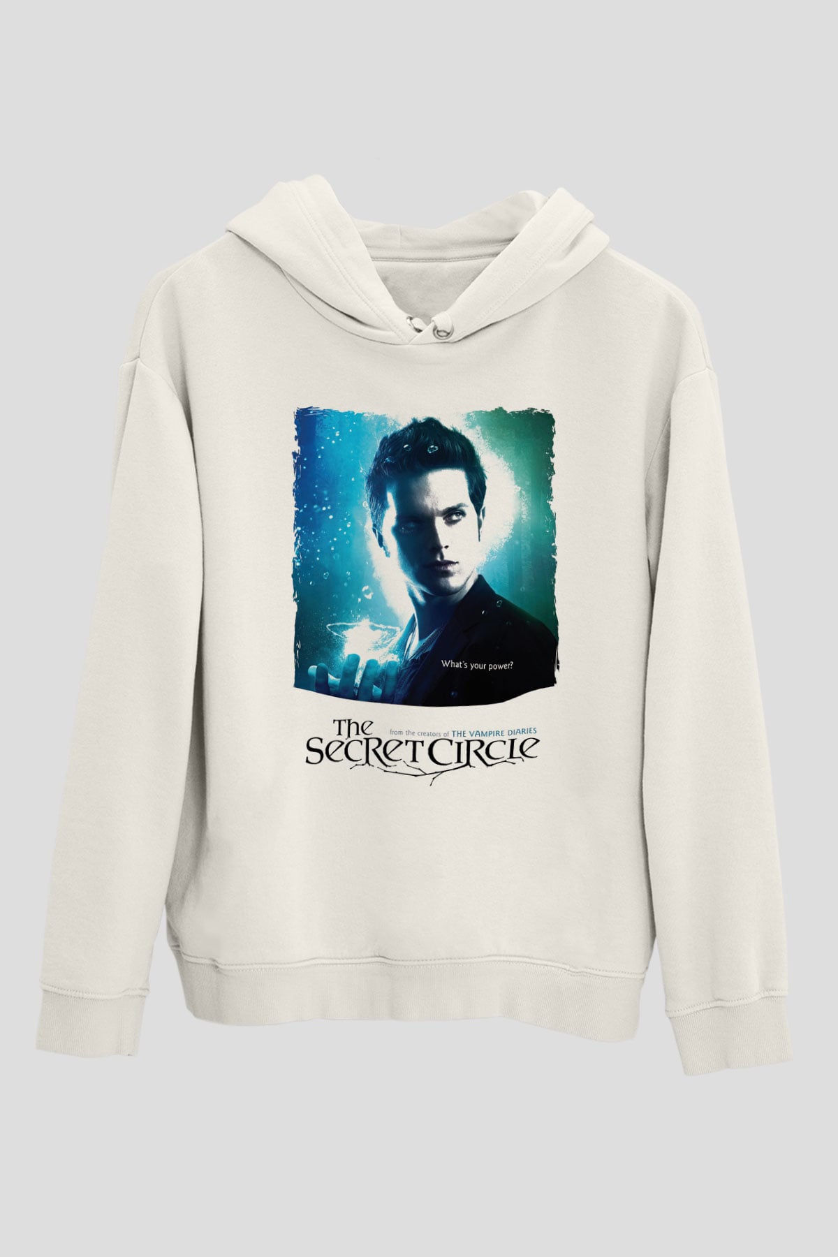 Secret Circle Beyaz Unisex Hoodie