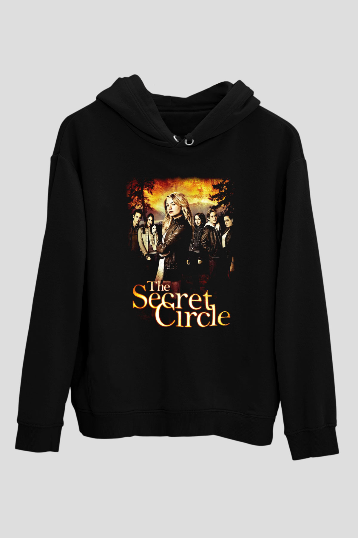 Secret Circle Siyah Unisex Hoodie