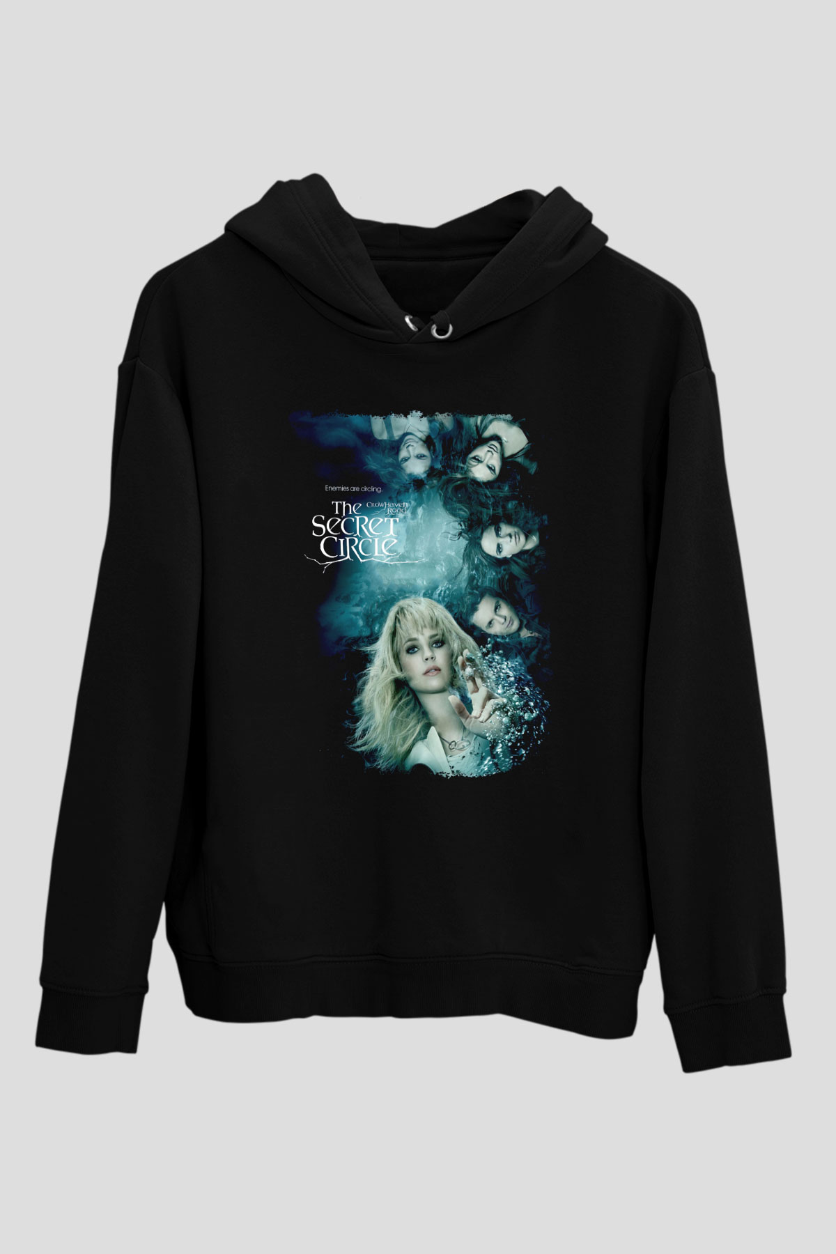 Secret Circle Siyah Unisex Hoodie