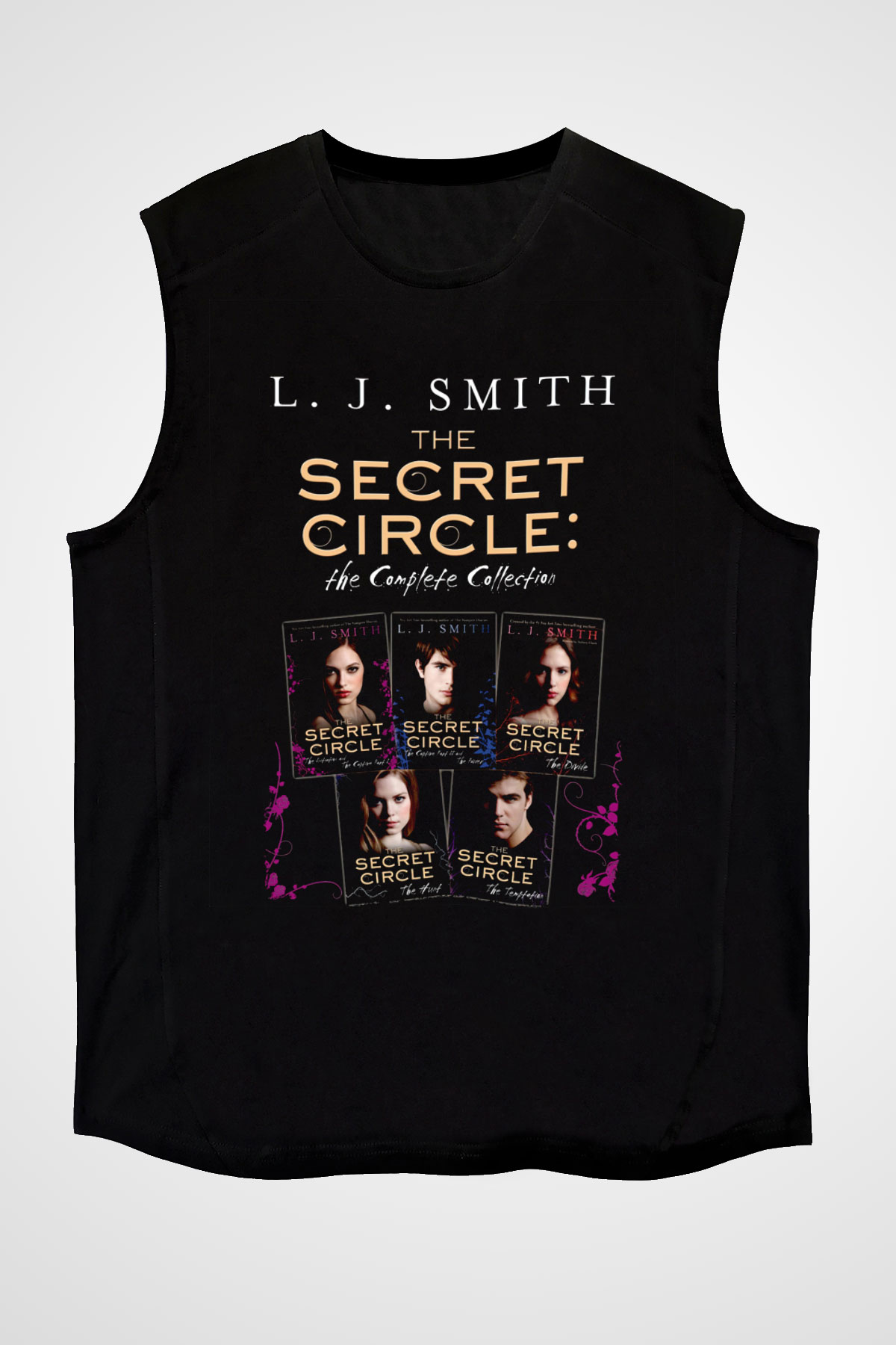 Secret Circle Siyah Unisex Kolsuz Tişört