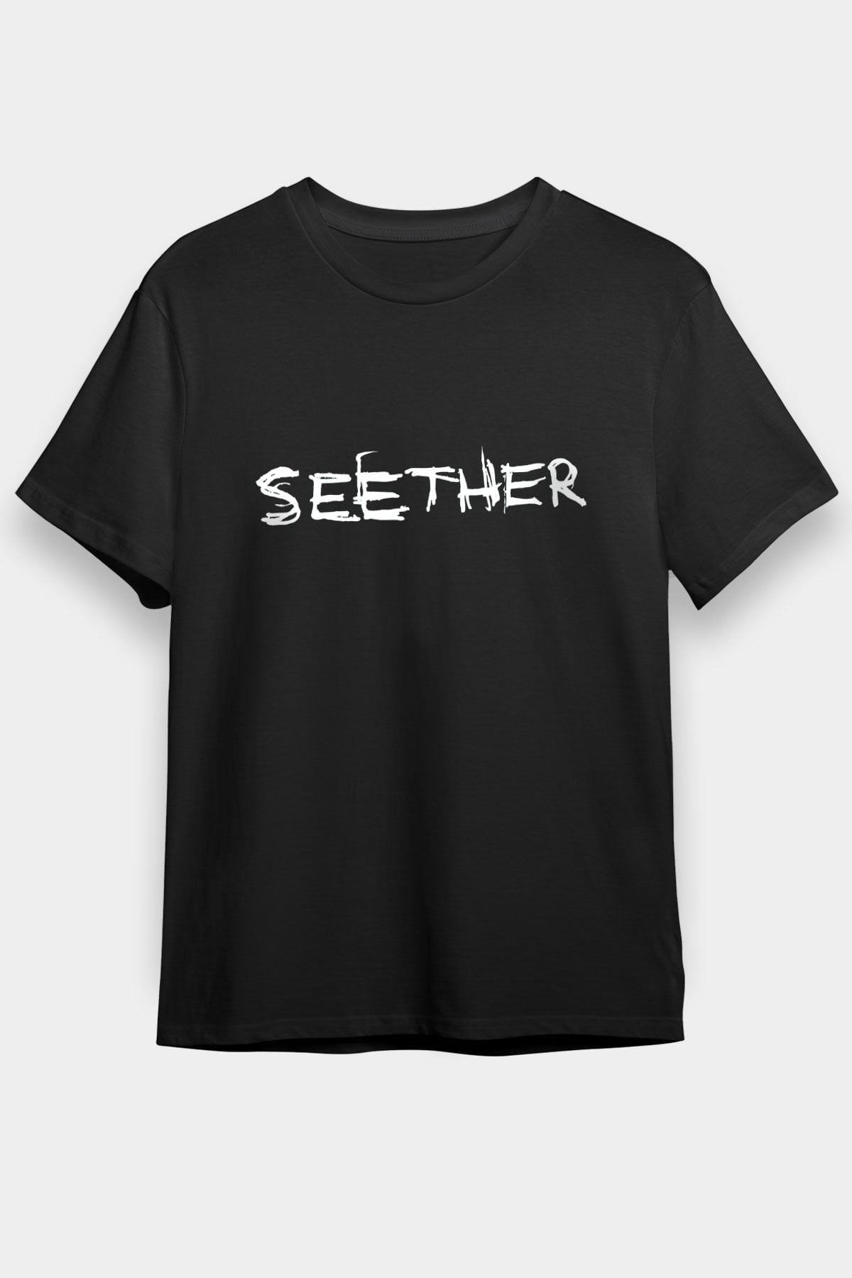Seether Siyah Unisex Tişört T-Shirt - TişörtFabrikası