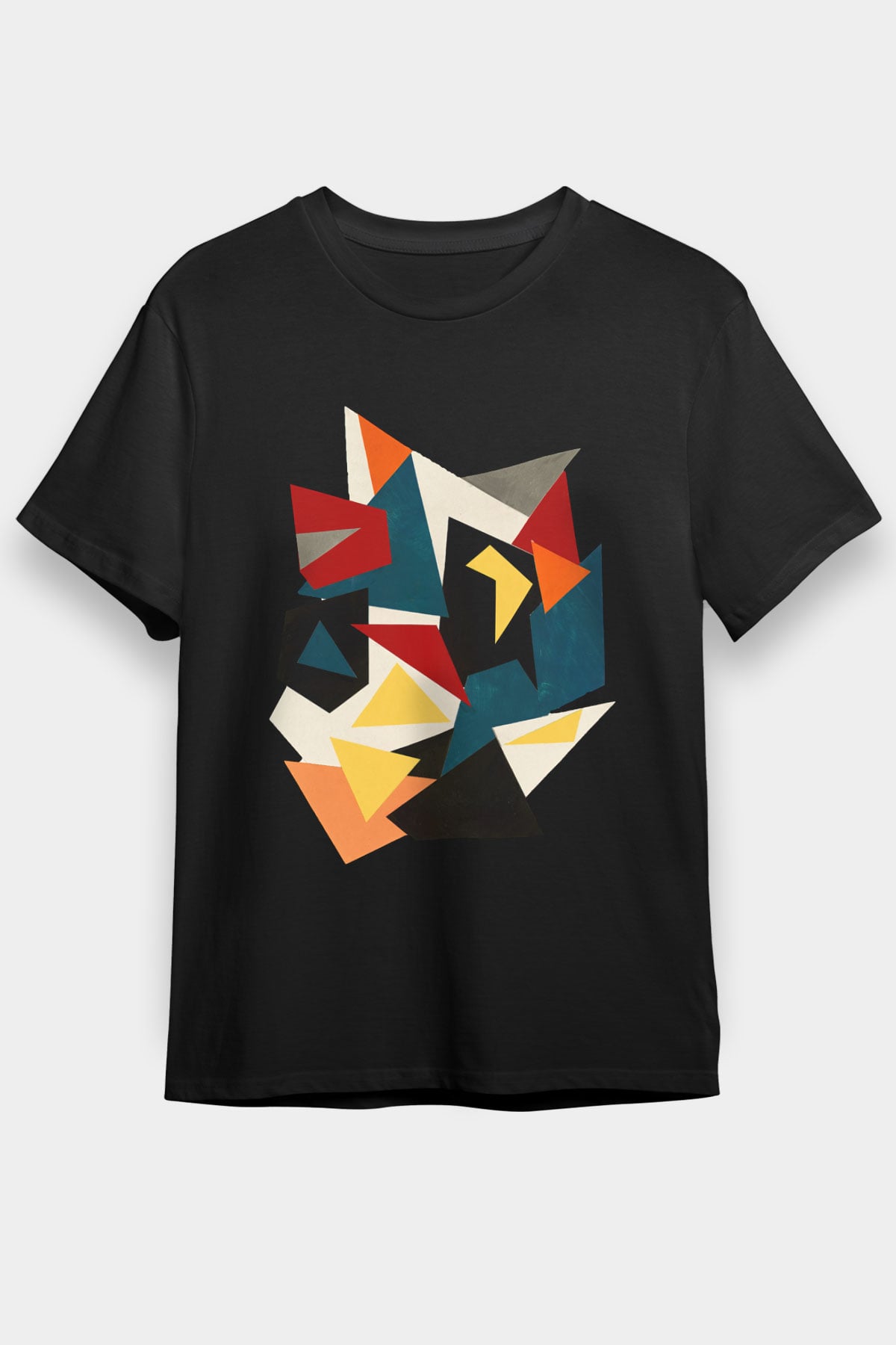 Şekil Siyah Unisex Tişört T-Shirt - TişörtFabrikası