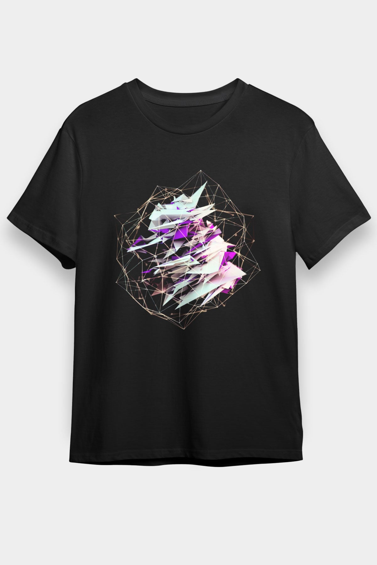 Şekil Siyah Unisex Tişört T-Shirt - TişörtFabrikası