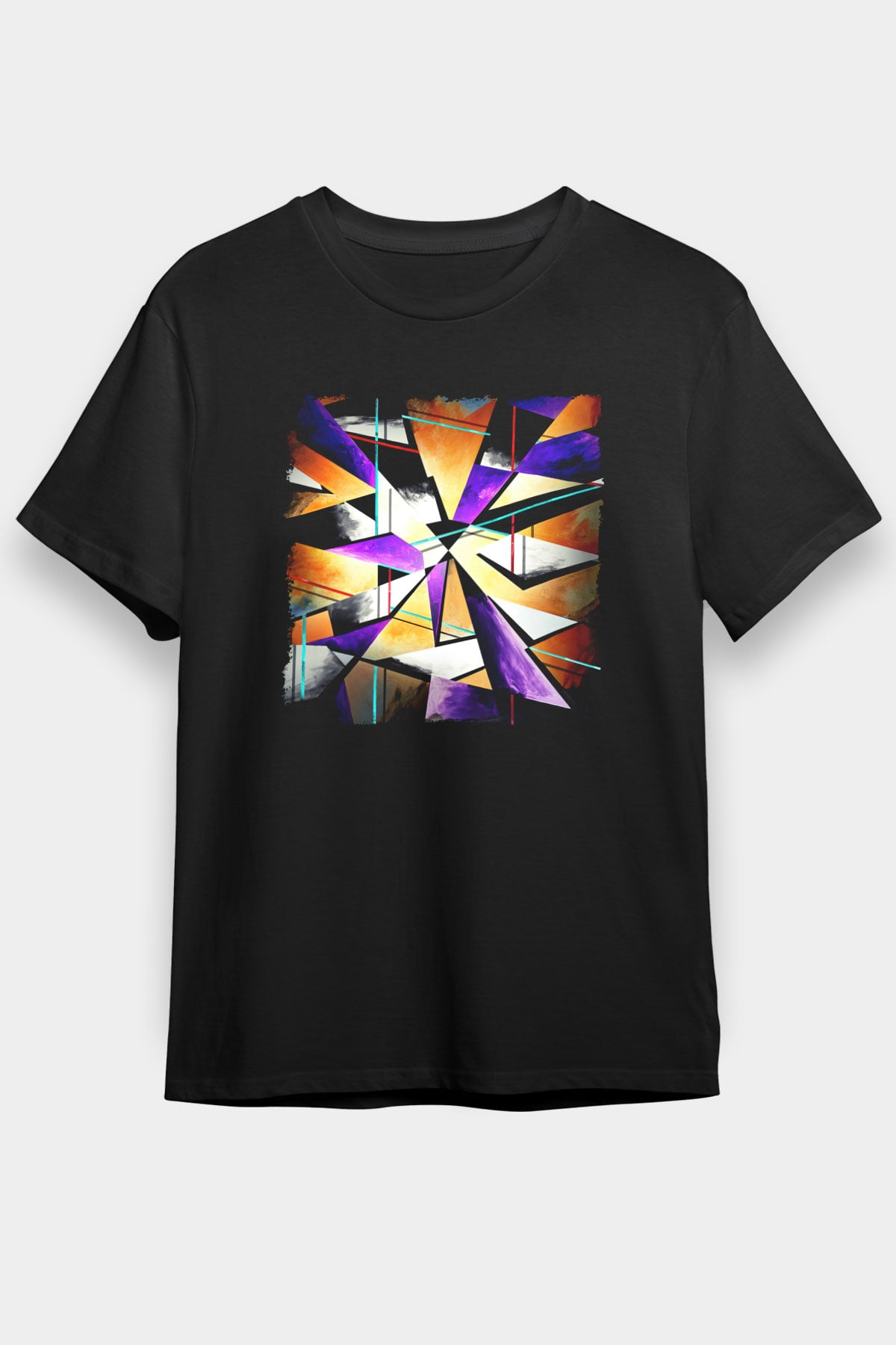 Şekil Siyah Unisex Tişört T-Shirt - TişörtFabrikası