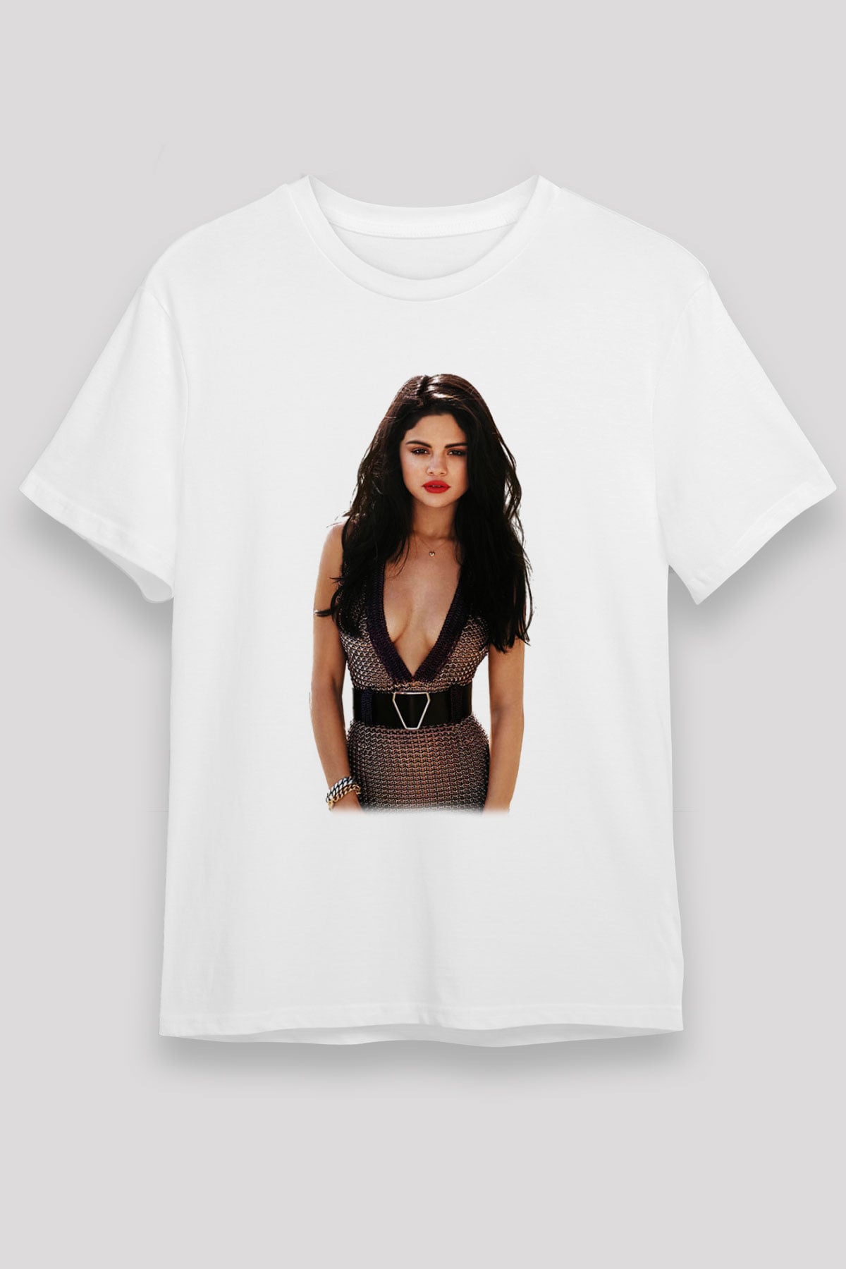 Selena Gomez Beyaz Unisex Tişört T-Shirt - TişörtFabrikası