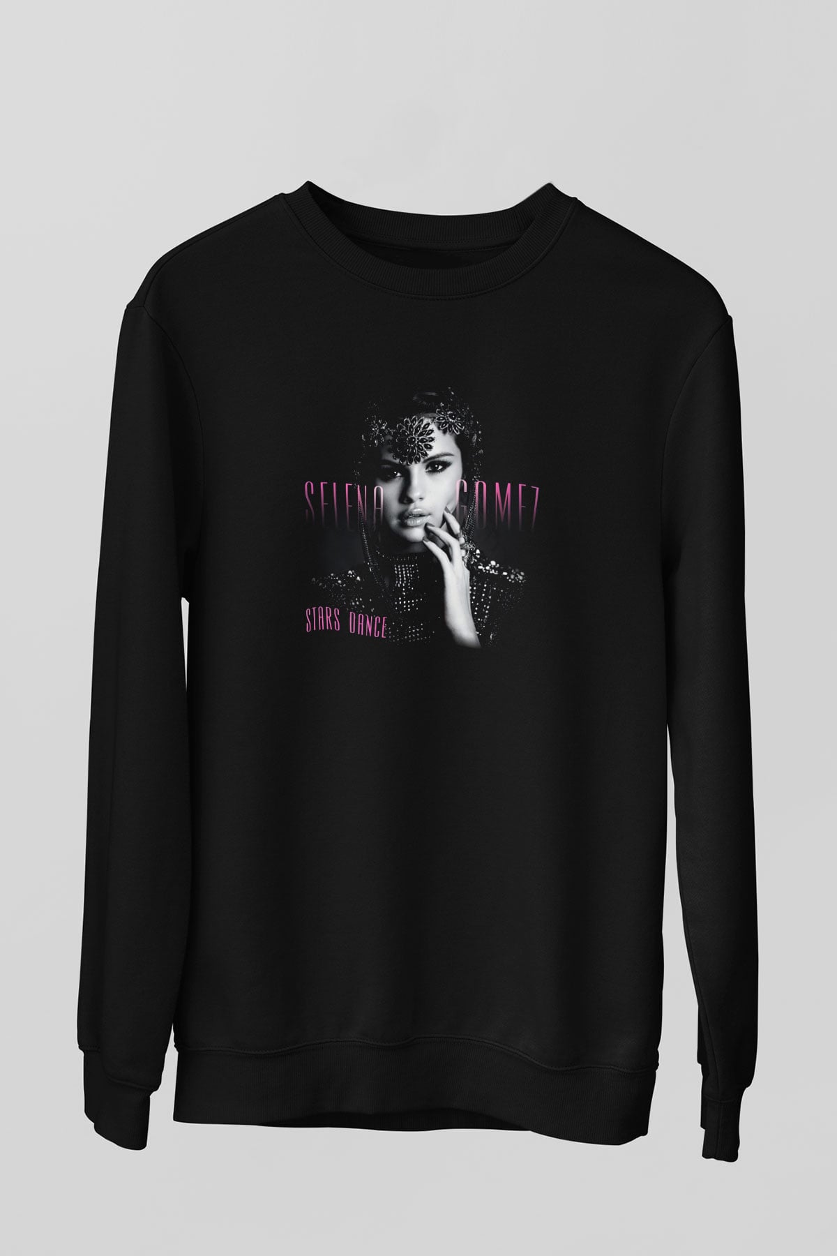 Selena Gomez Siyah Unisex Sweatshirt