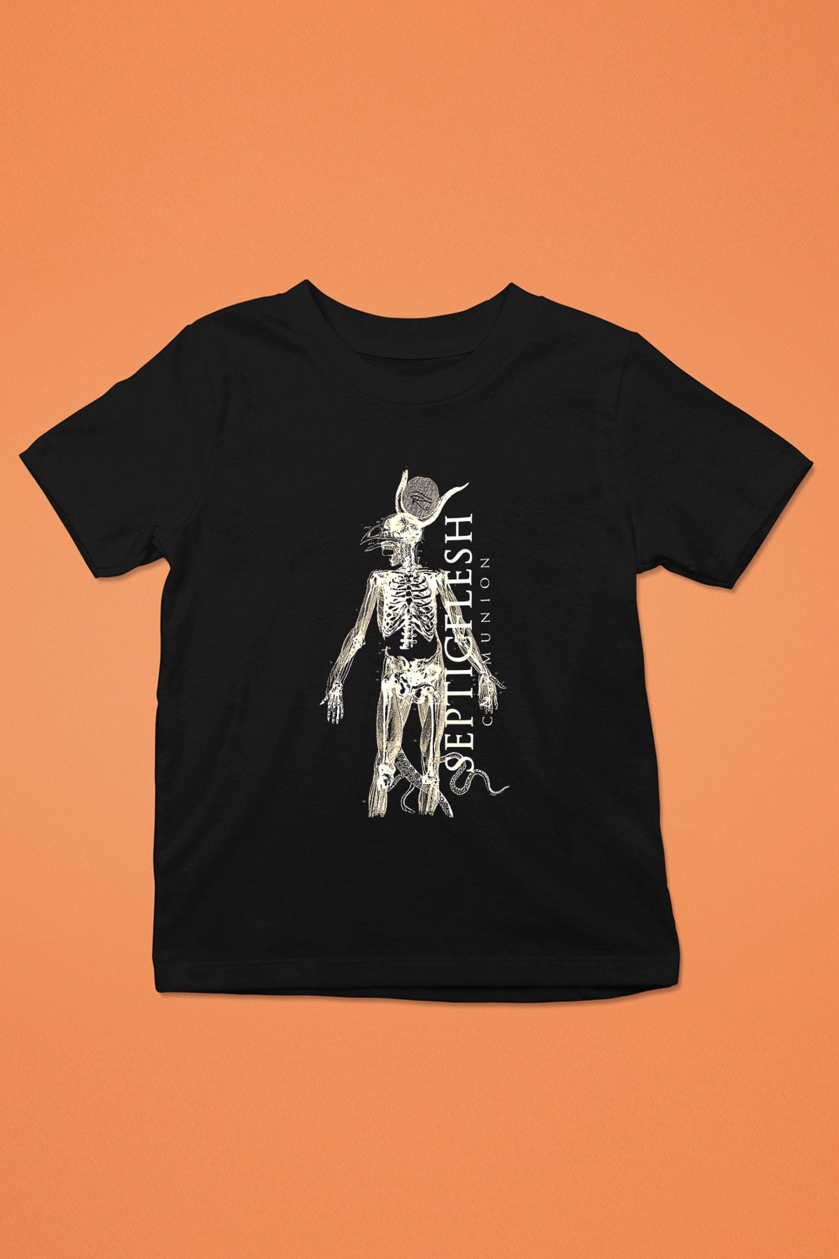 Septicflesh Baskılı Unisex Siyah Çocuk Tişört - Tshirt