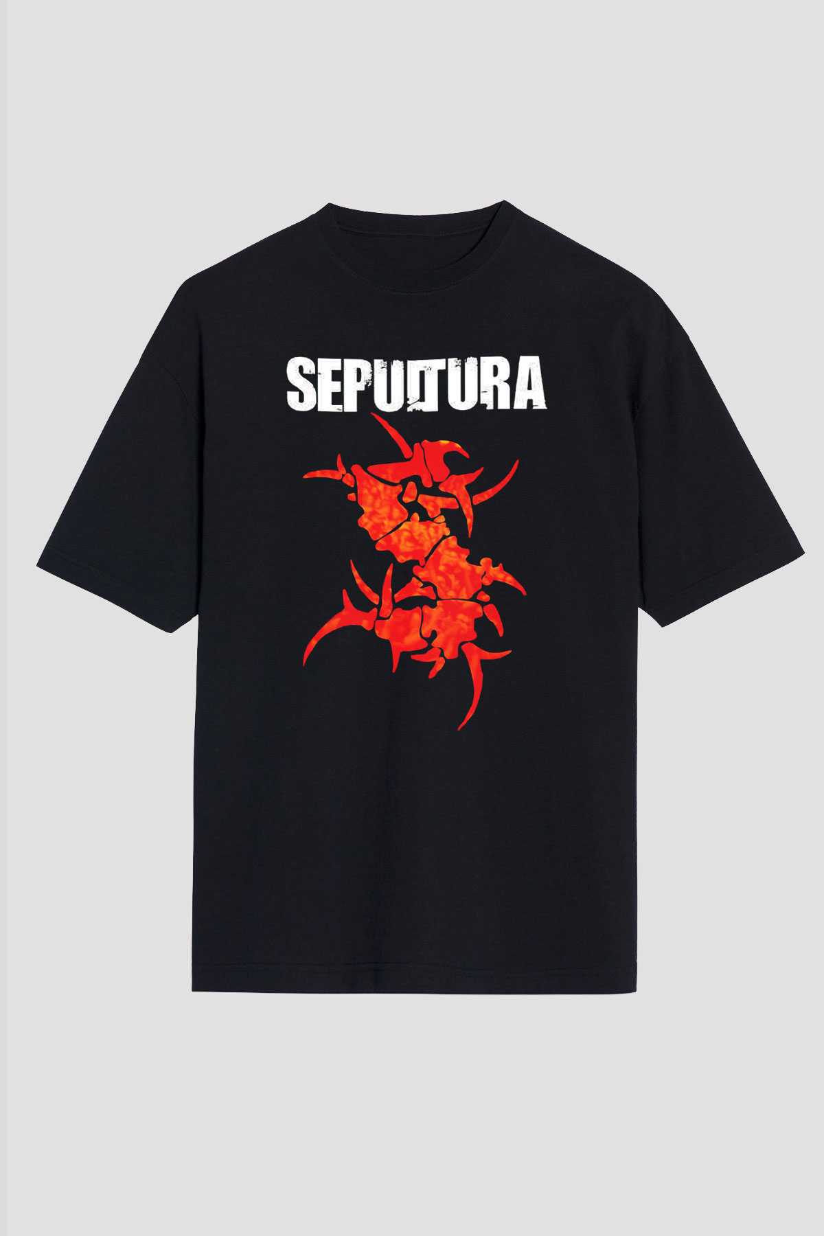 Sepultura Siyah Unisex Oversize Tişört T-Shirt