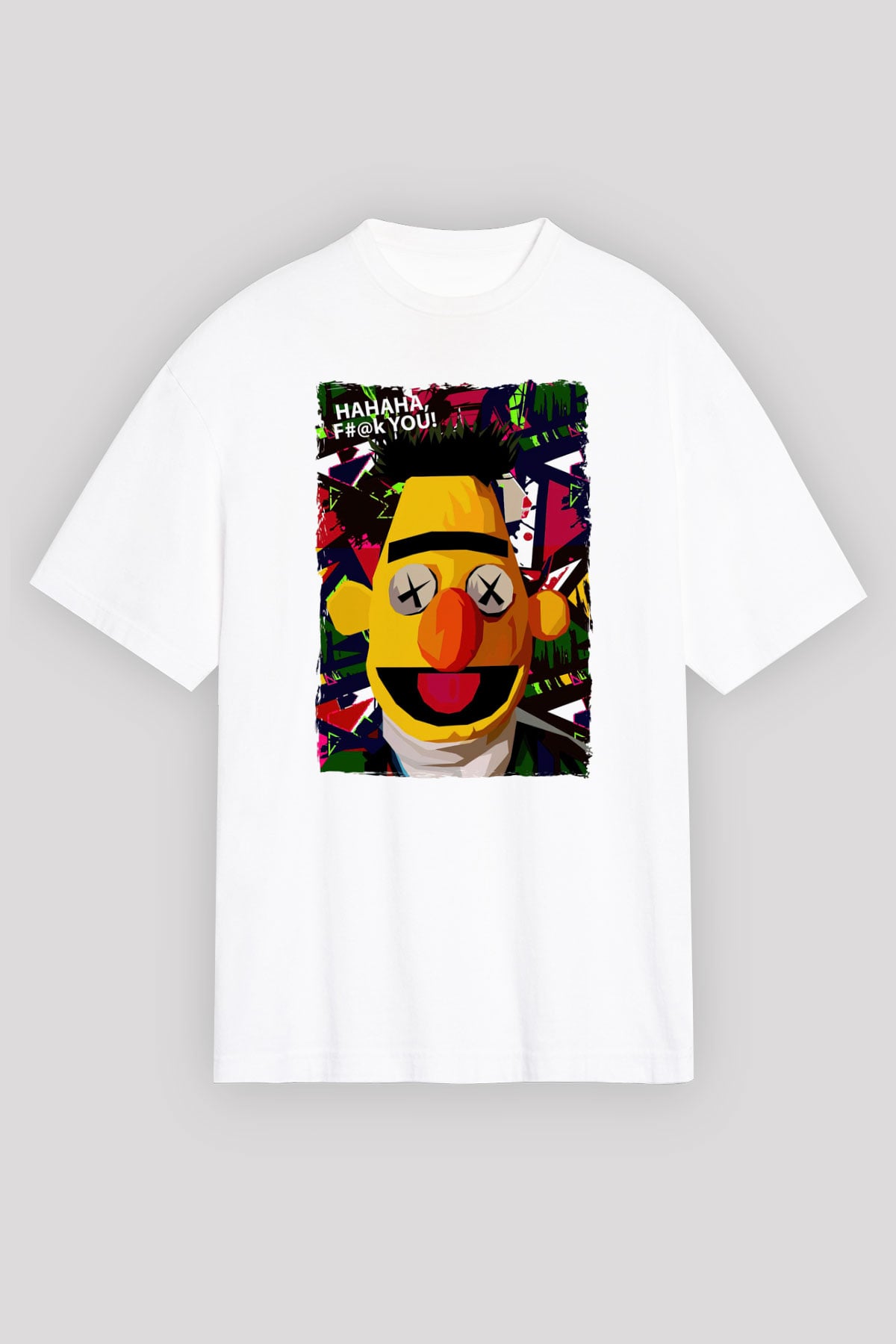 Sesame Street Susam Sokağı Beyaz Unisex Tişört