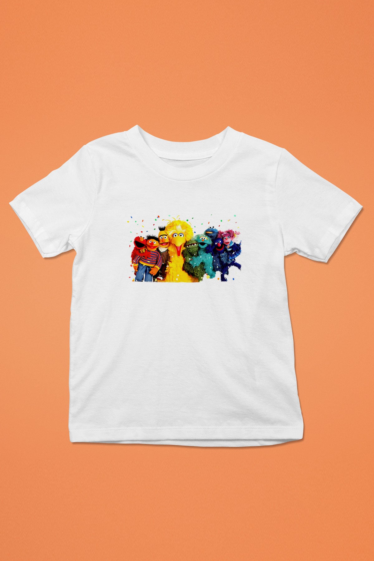 Sesame Street Susam Sokağı Beyaz Unisex  Çocuk Tişört