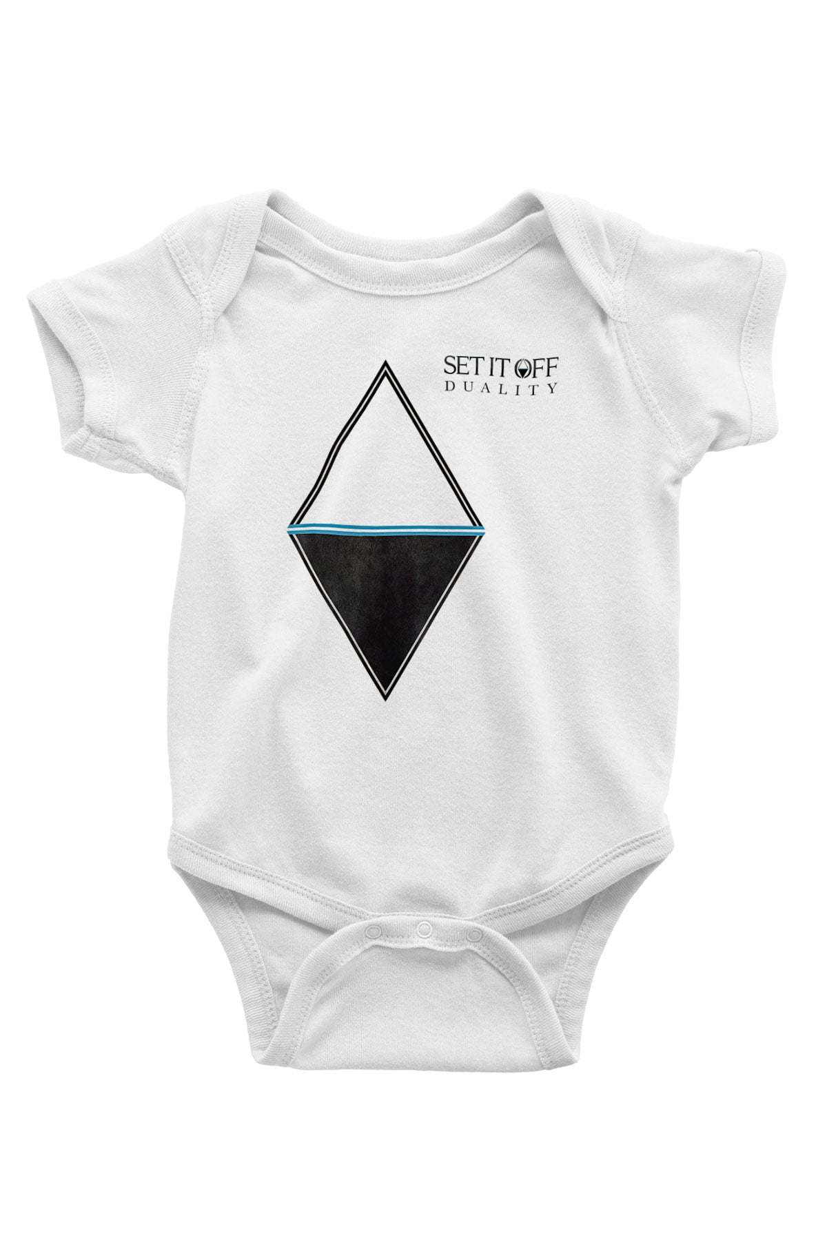 Set it off  Baskılı Beyaz Unisex Bebek Body - Zıbın