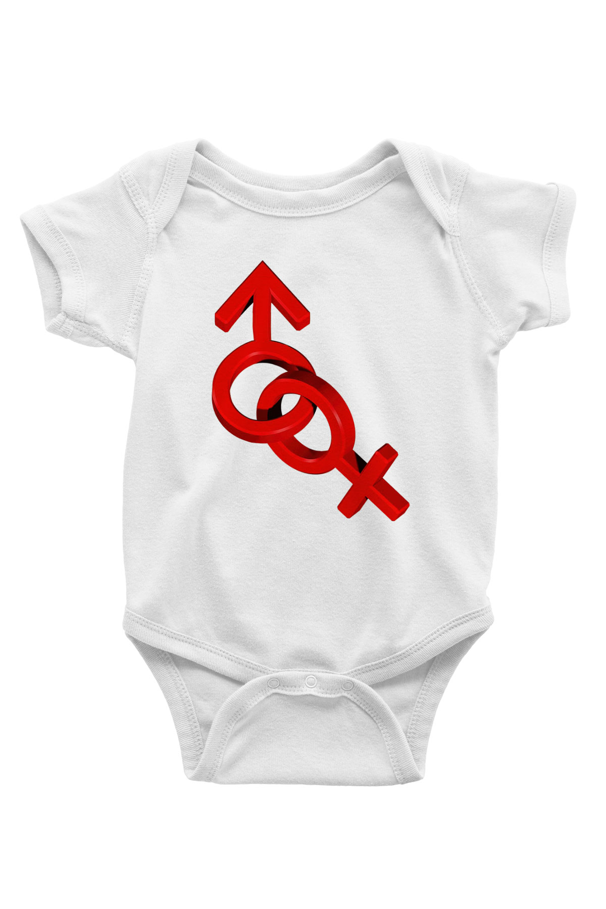 Sevgililer Günü Baskılı Beyaz Unisex Bebek Body - Zıbın
