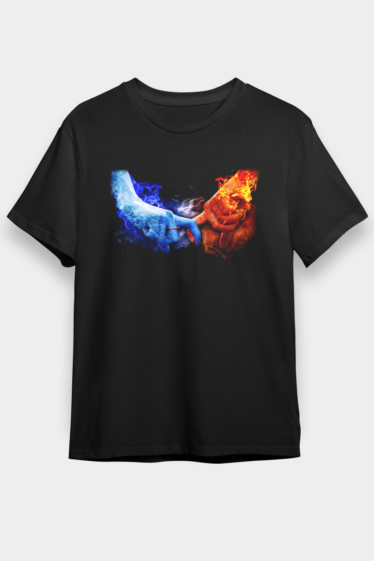 Sevgililer Günü Siyah Unisex Tişört T-Shirt - TişörtFabrikası