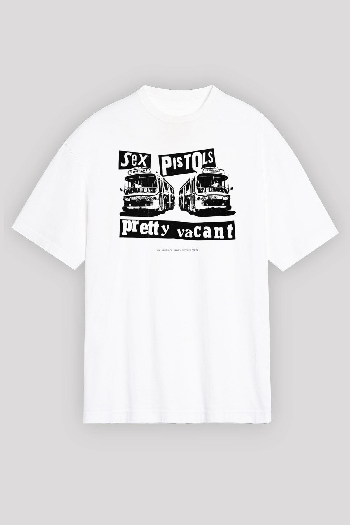 Sex Pistols Beyaz Unisex Oversize Tişört T-Shirt