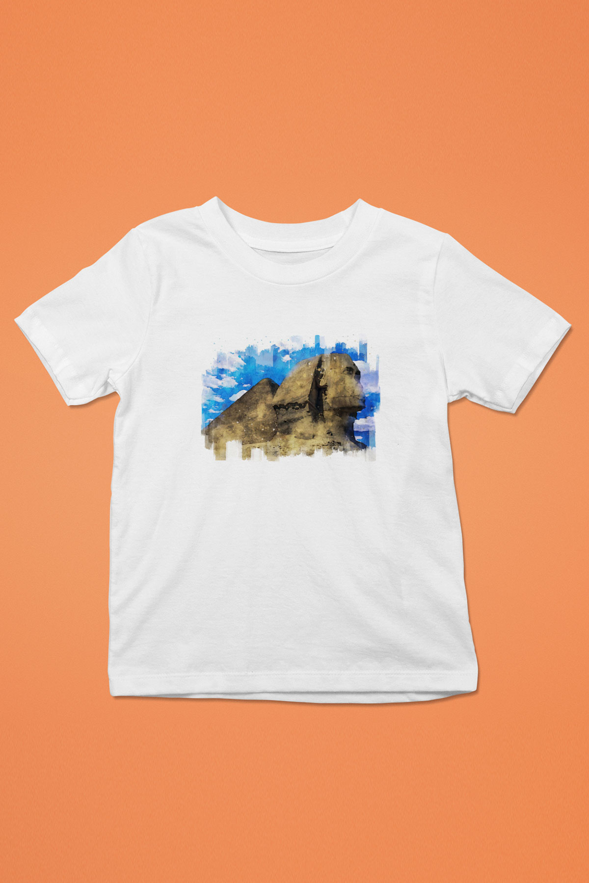 Sfenks Beyaz Unisex Çocuk Tişört