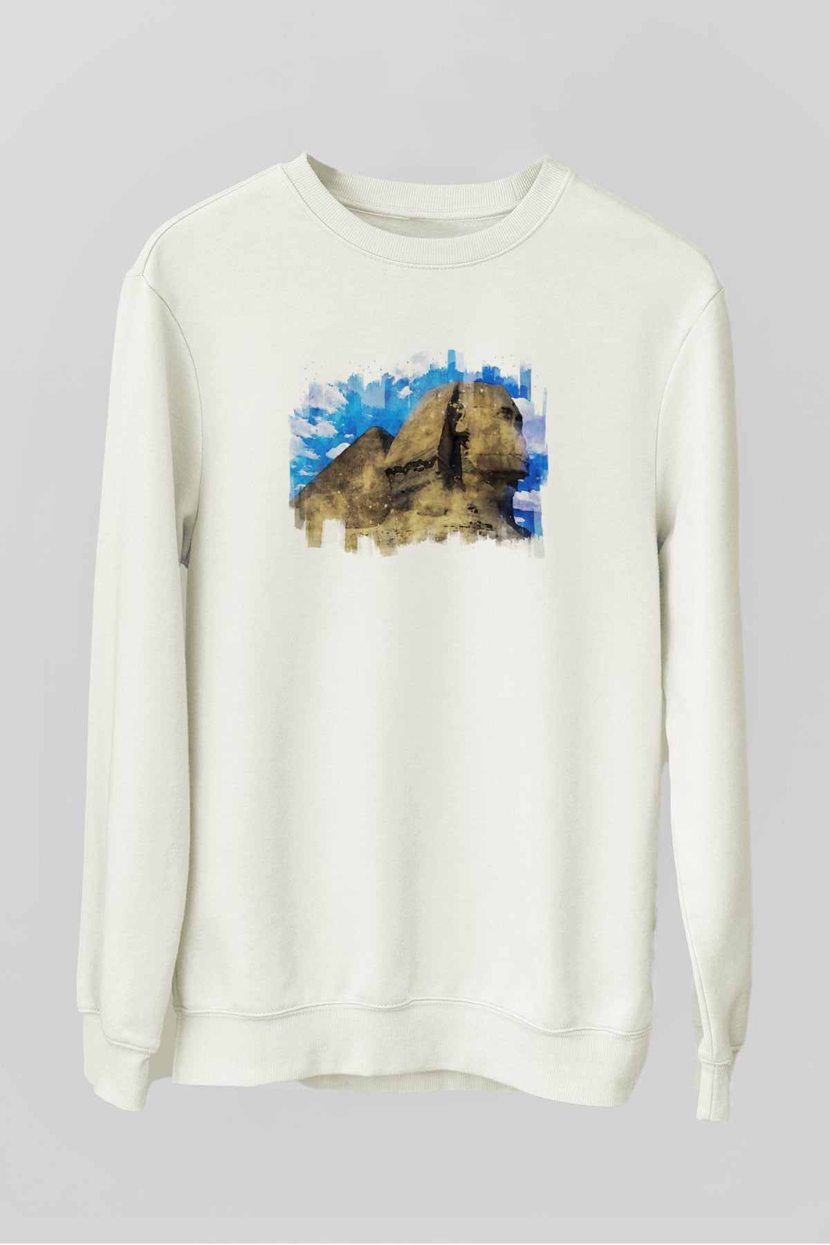 Sfenks Beyaz Unisex Sweatshirt
