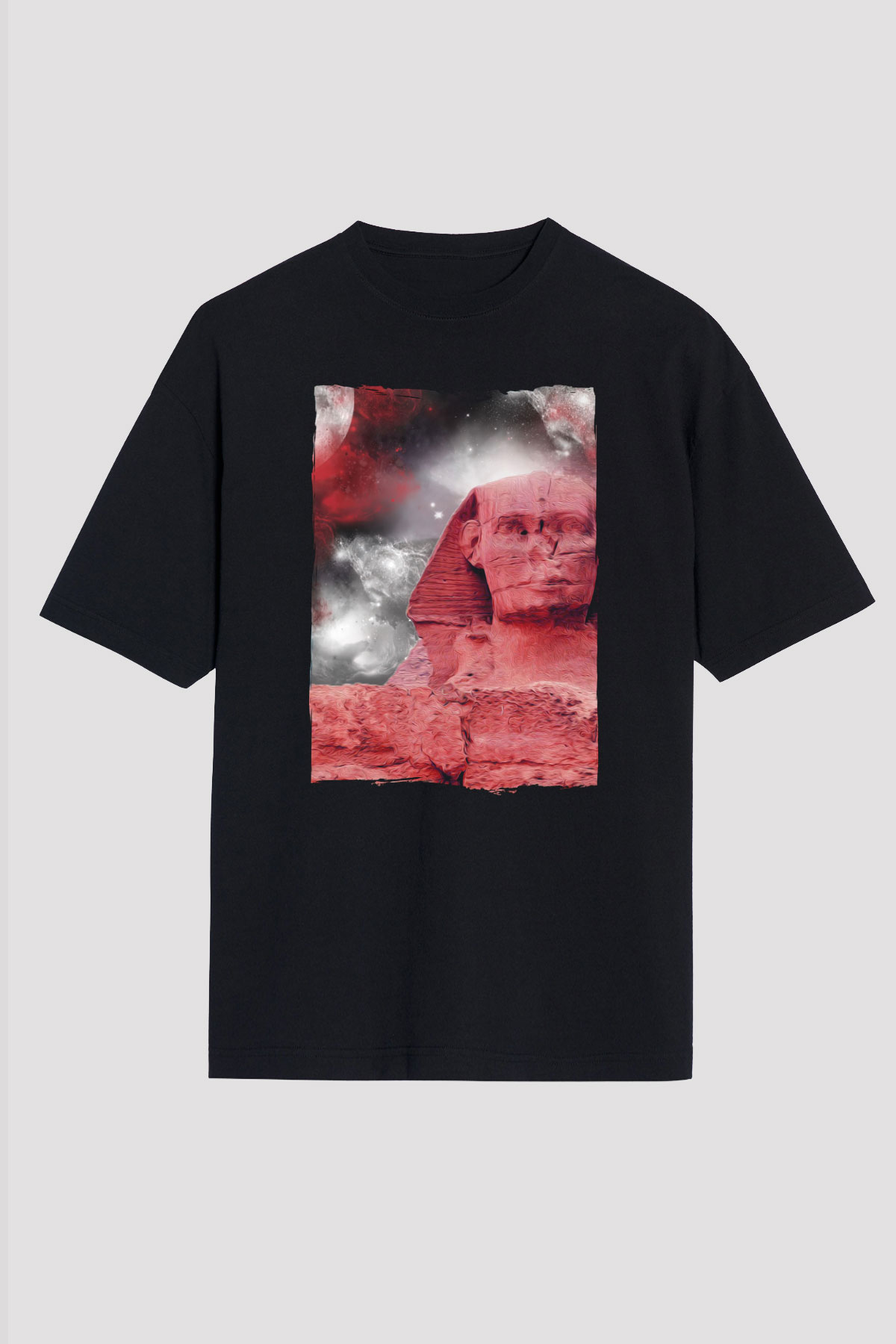 Sfenks Siyah Unisex Tişört T-Shirt - TişörtFabrikası
