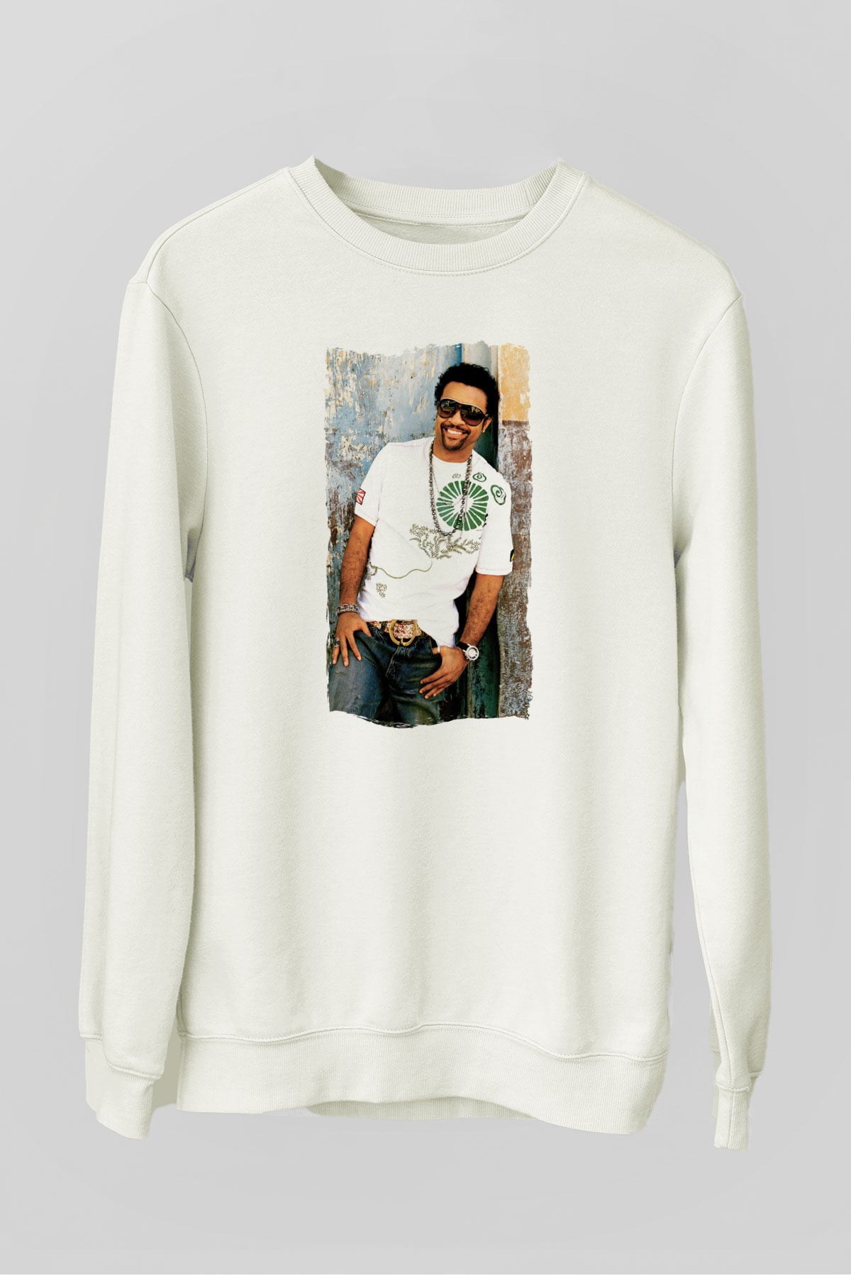Shaggy Beyaz Unisex Sweatshirt