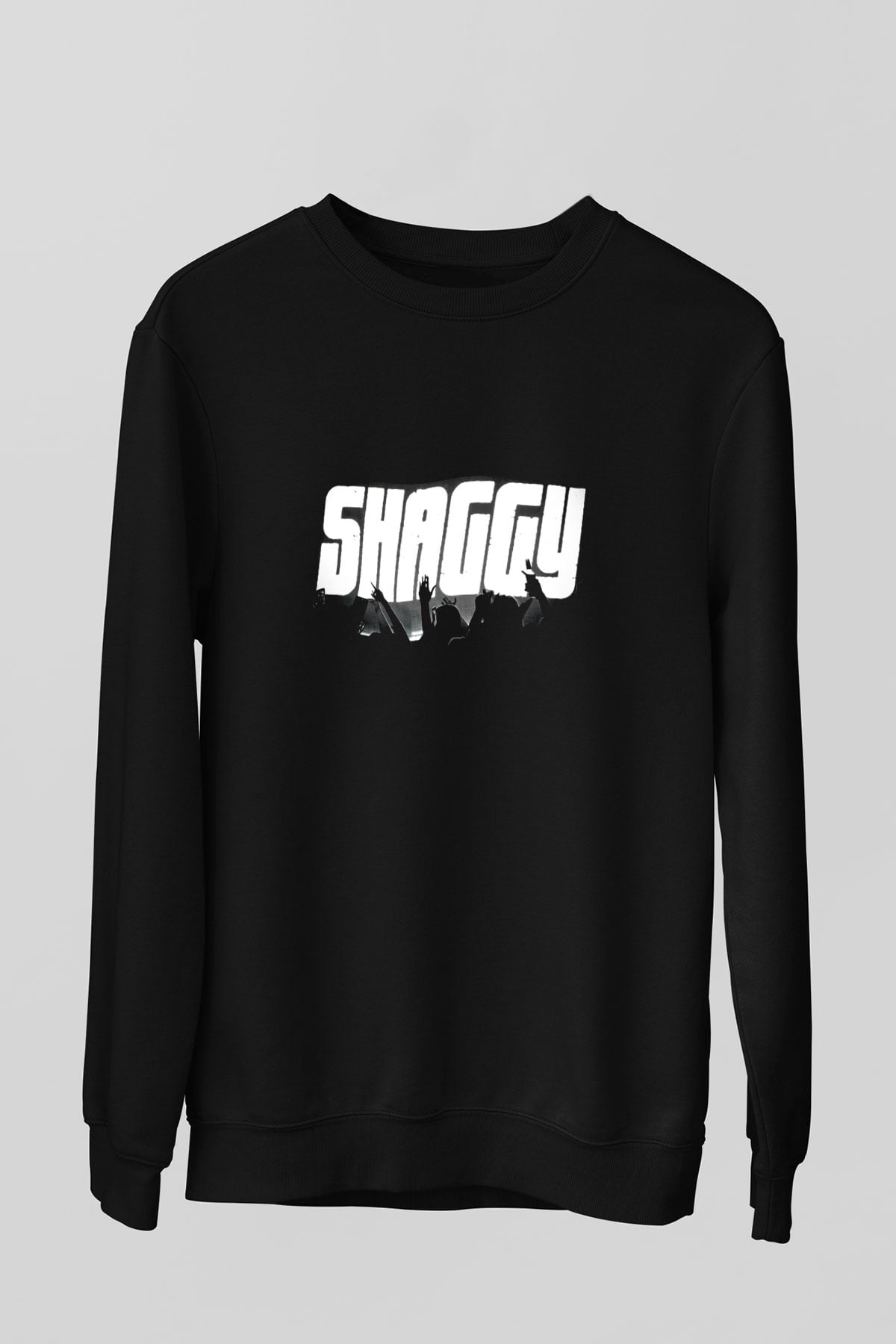 Shaggy Siyah Unisex Sweatshirt