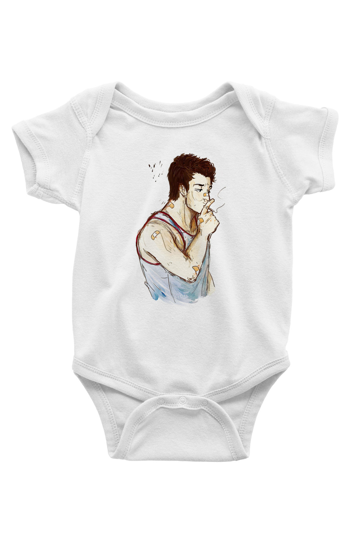 Shameless Baskılı Beyaz Unisex Bebek Body - Zıbın