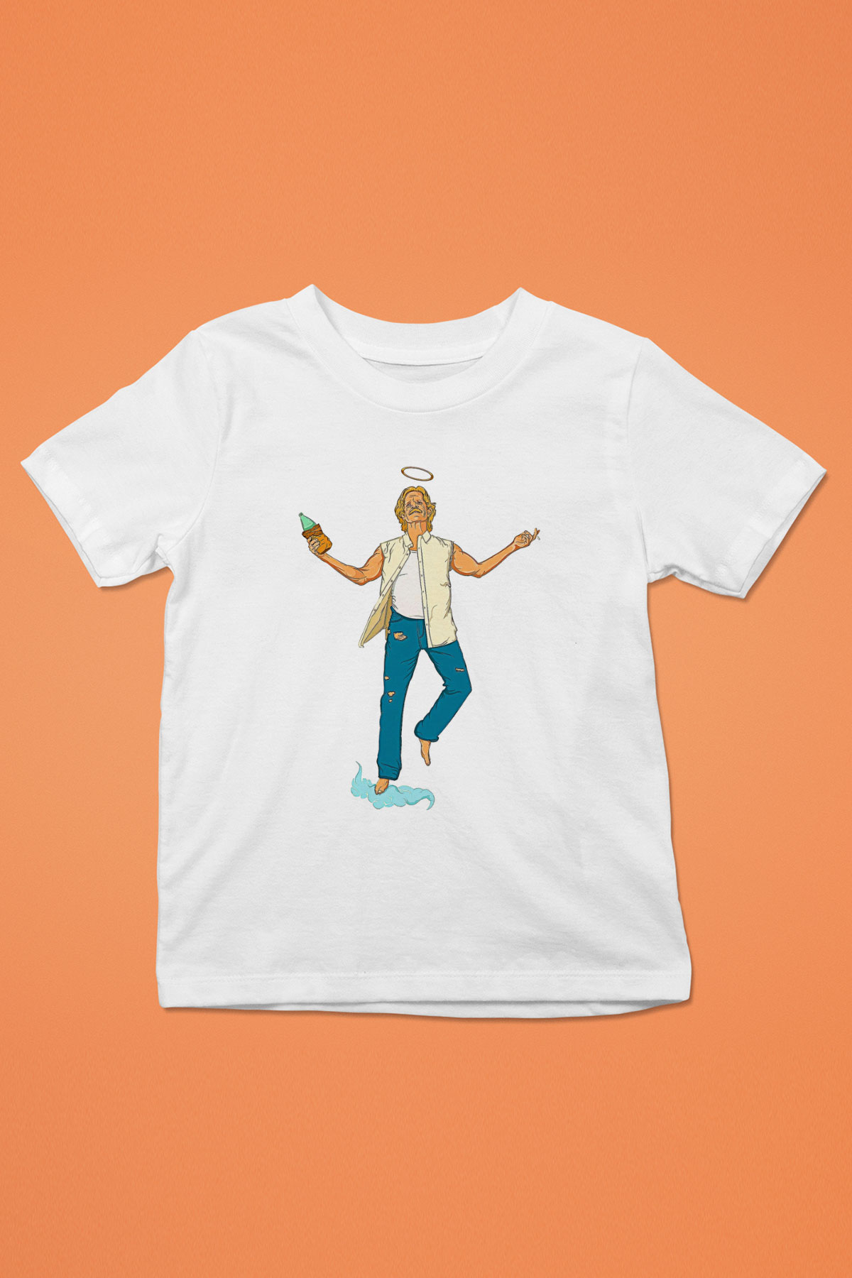 Shameless Baskılı Beyaz Unisex Beyaz Çocuk Tişört - Tshirt