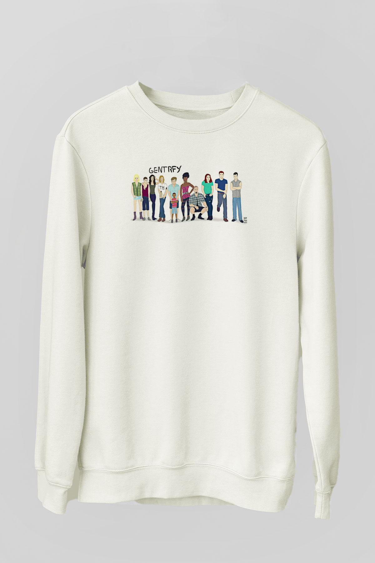 Shameless Baskılı Beyaz Unisex Sweatshirt