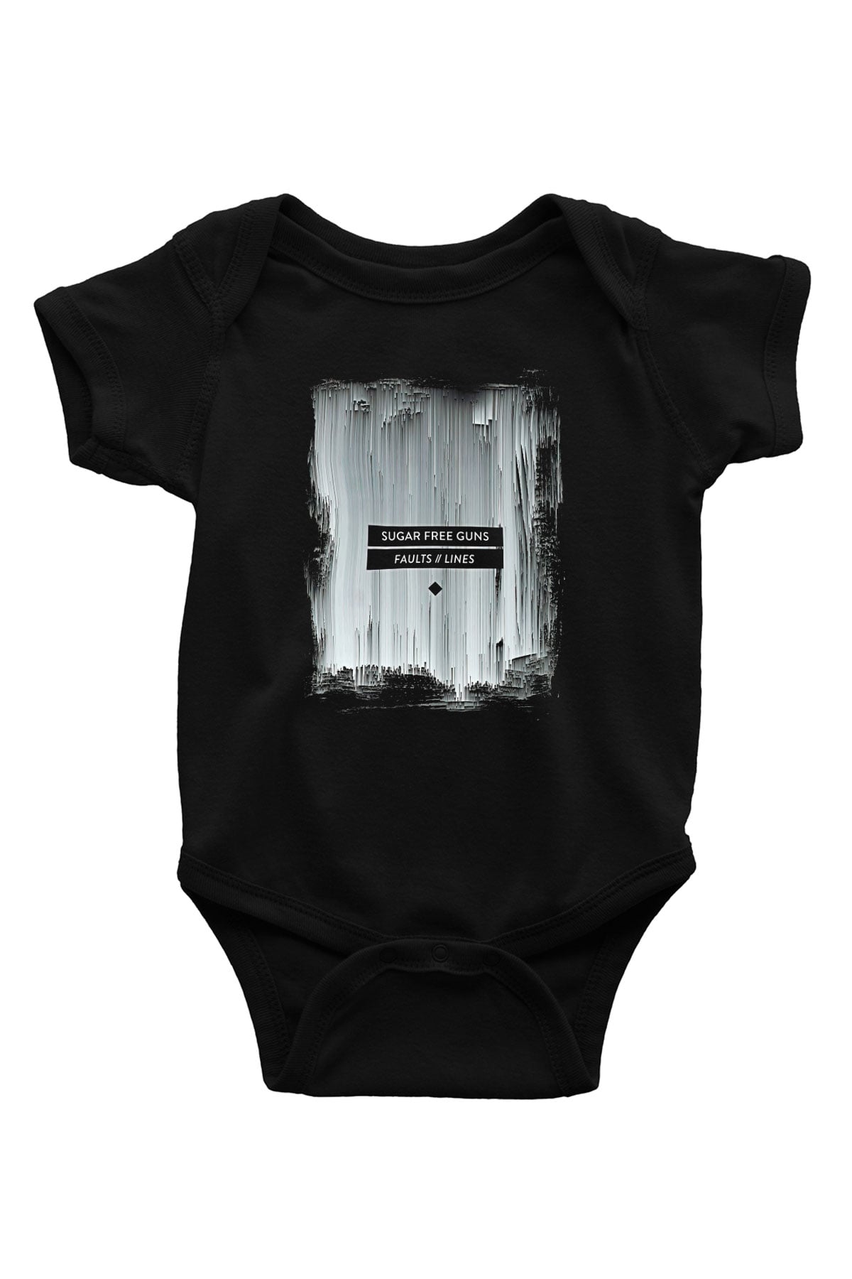 Shamrain Baskılı Unisex Siyah Bebek Body - Zıbın