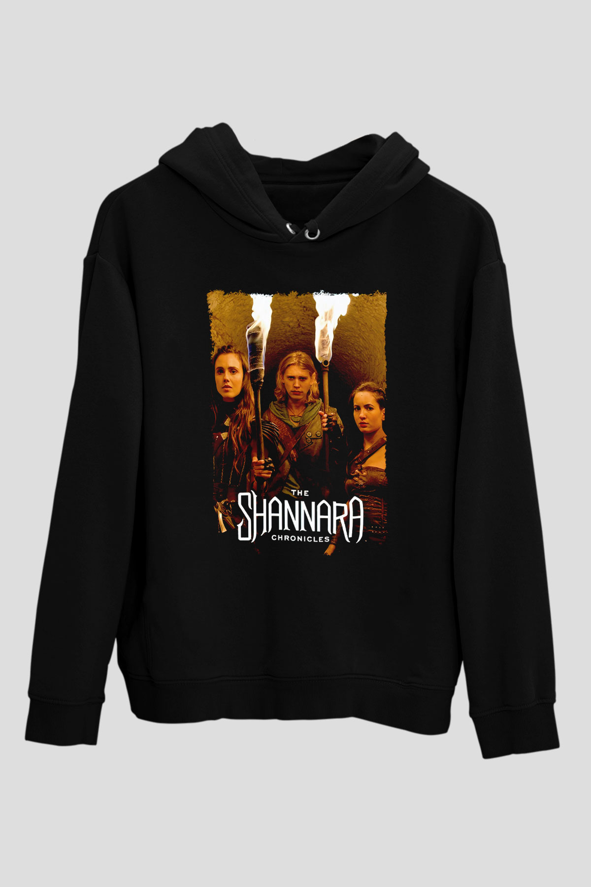 Shannara Chronicles Siyah Unisex Hoodie
