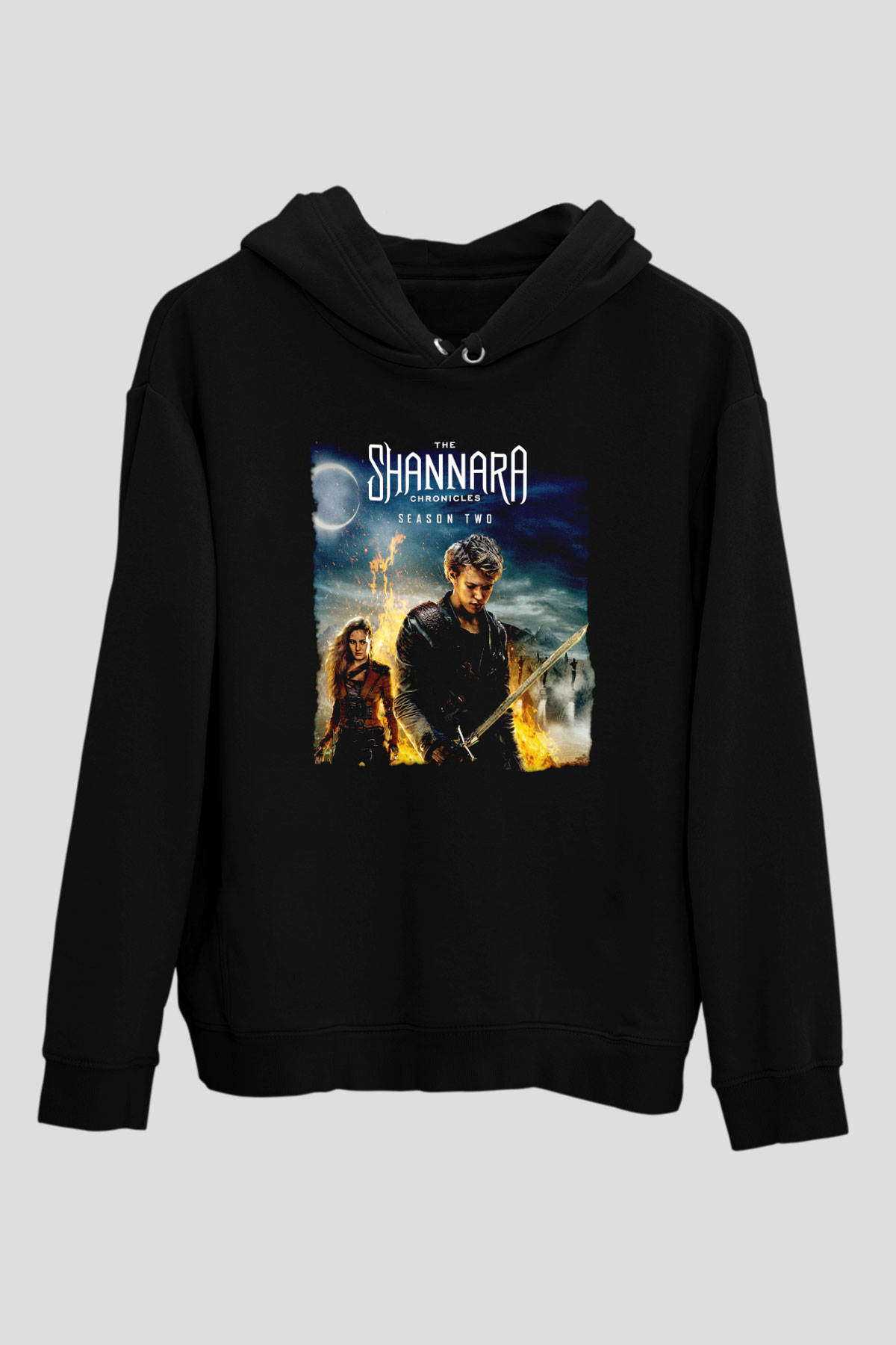Shannara Chronicles Siyah Unisex Hoodie