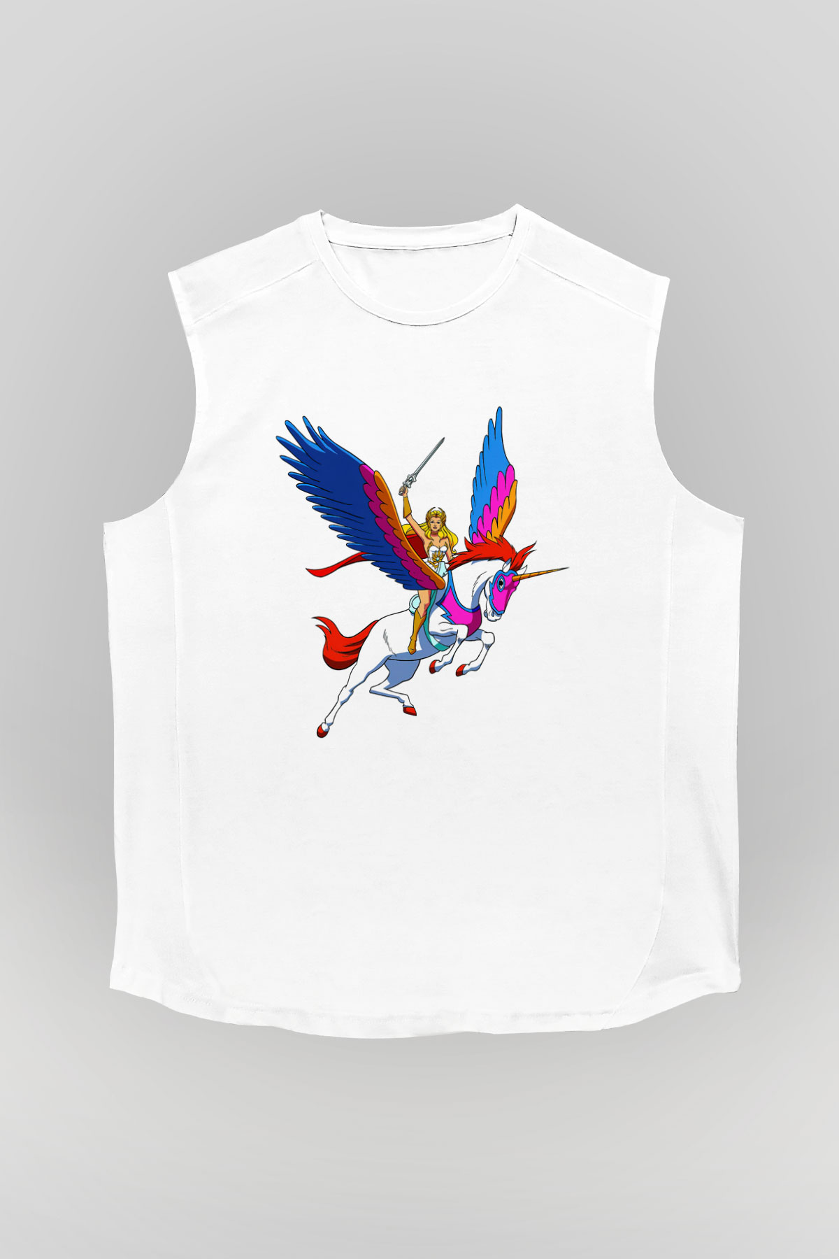 She-Ra Beyaz Unisex Kolsuz Tişört