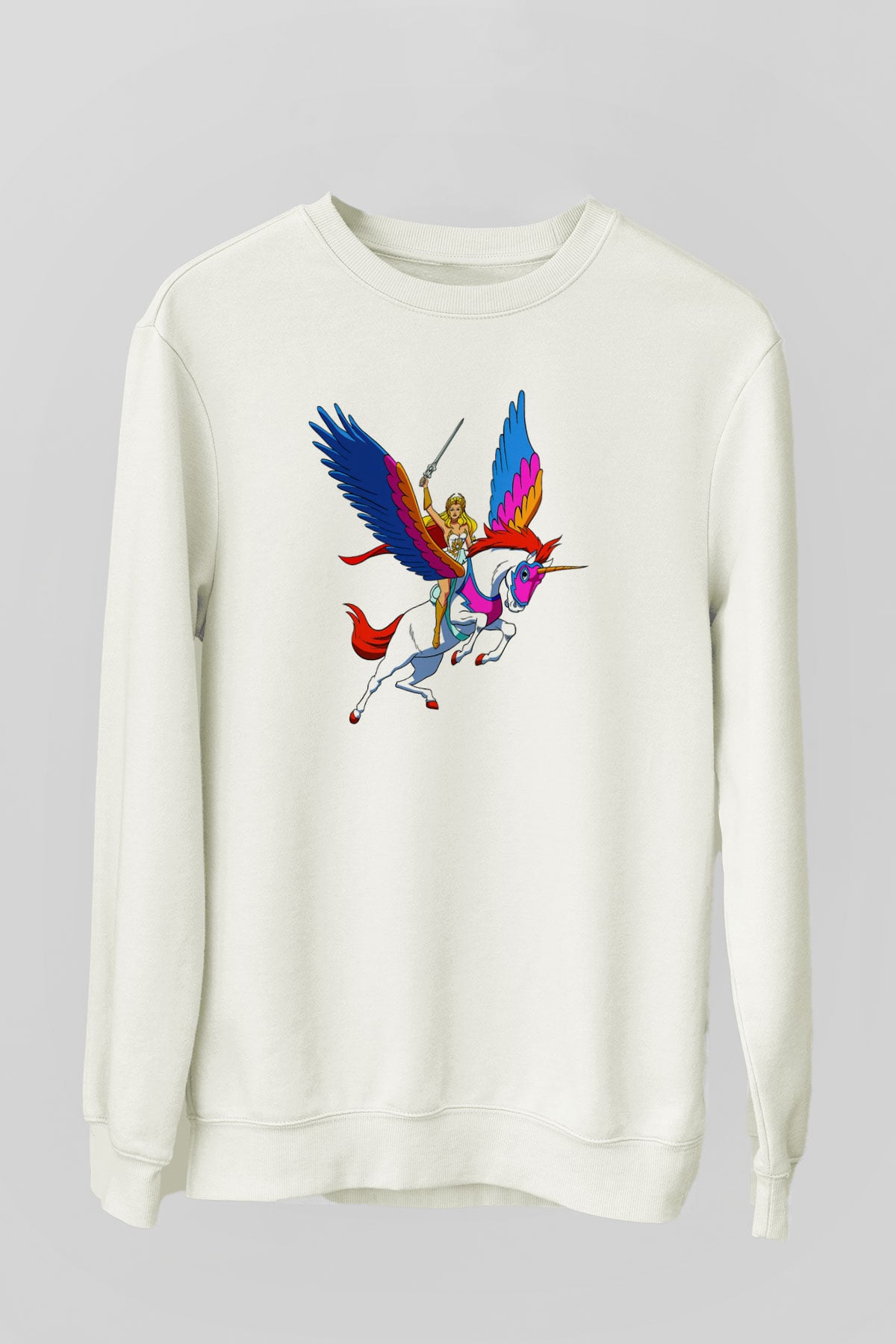 She-Ra Beyaz Unisex Sweatshirt