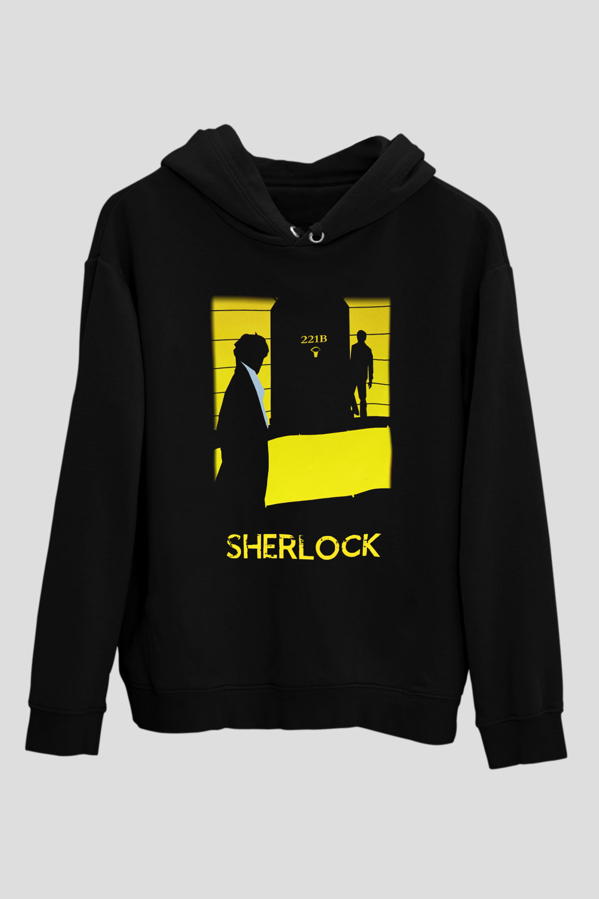 Sherlock Siyah Unisex Hoodie