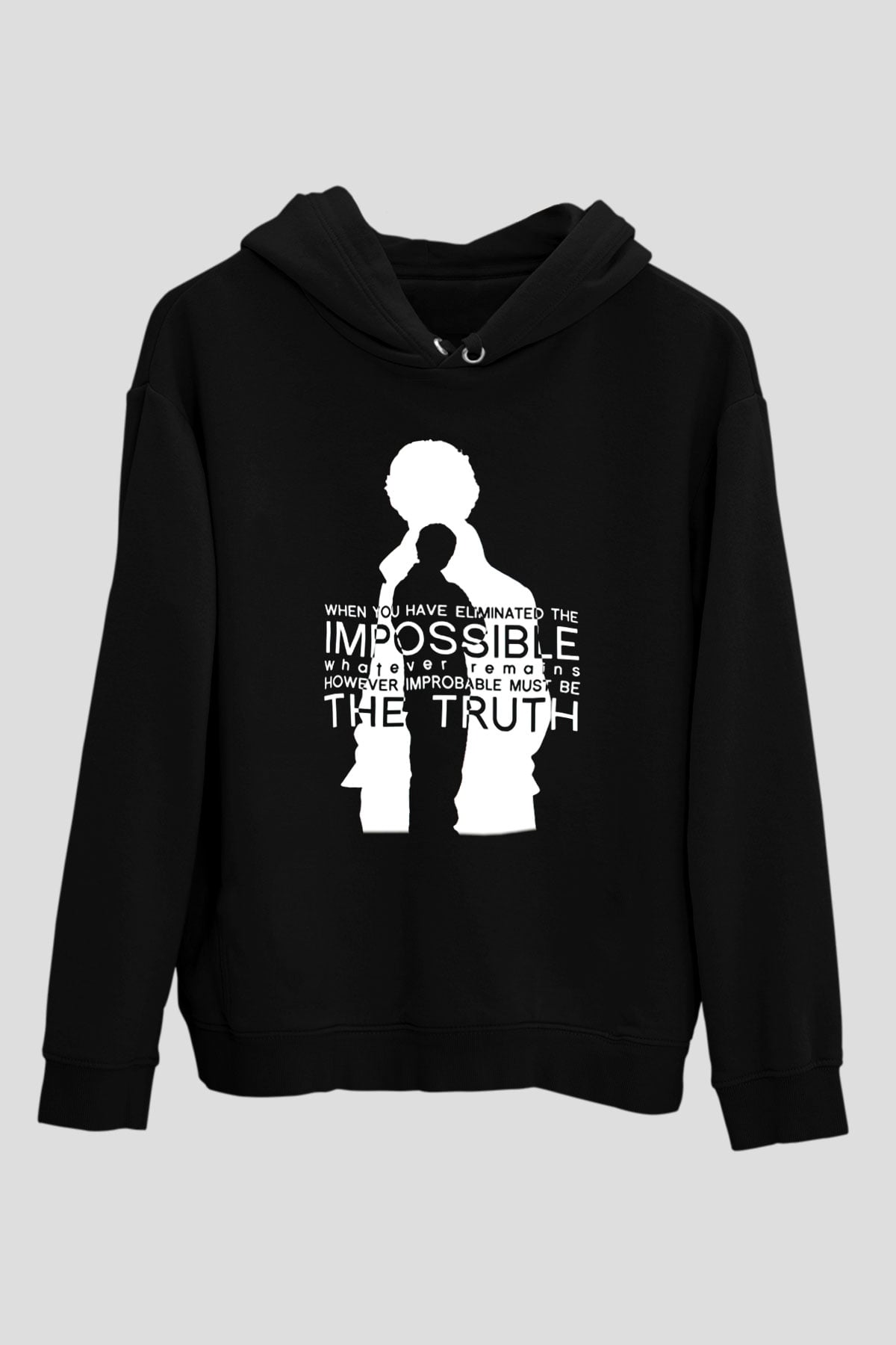 Sherlock Siyah Unisex Hoodie