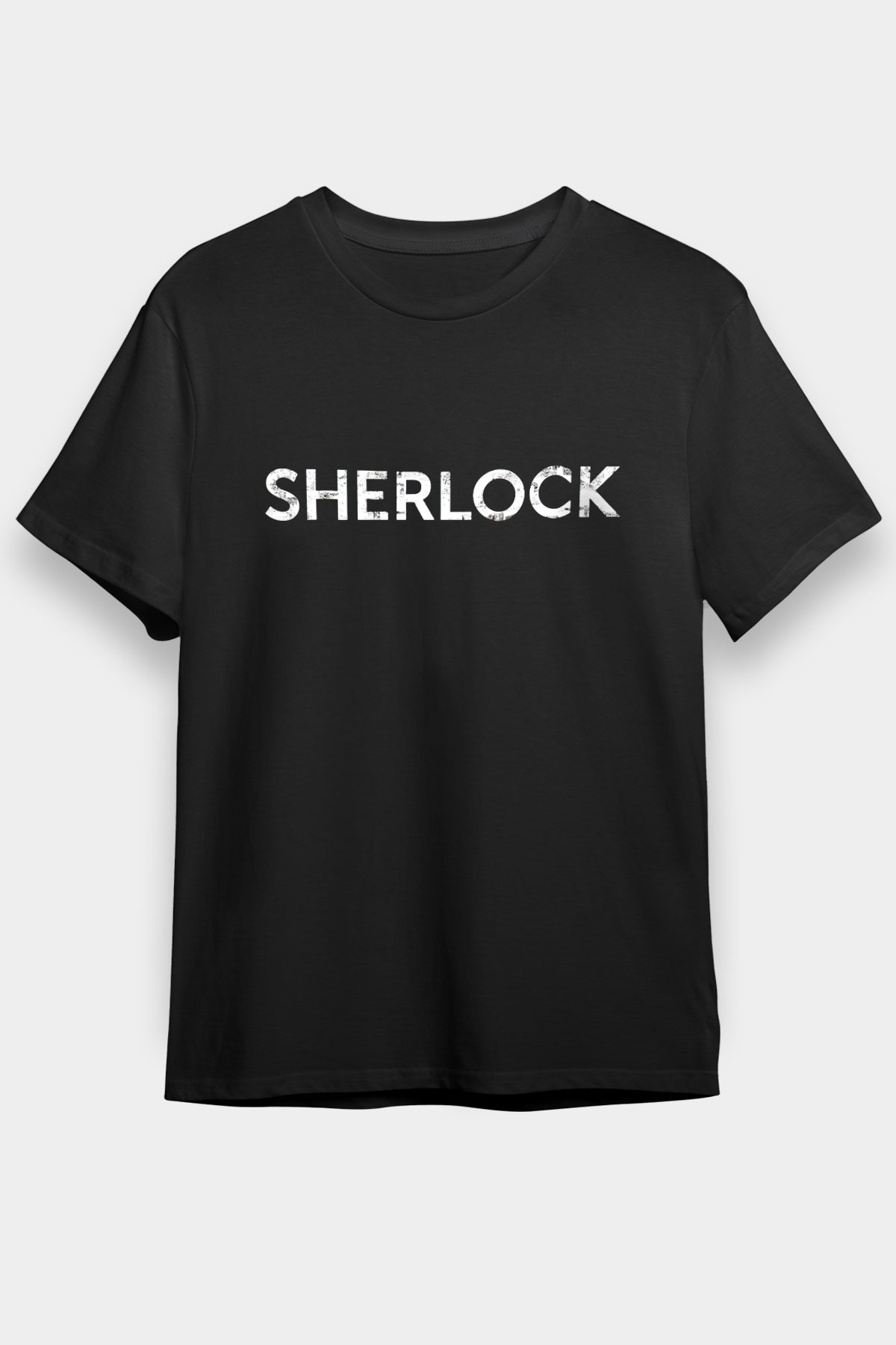 Sherlock Siyah Unisex Graphic Tee - STREETWEAR