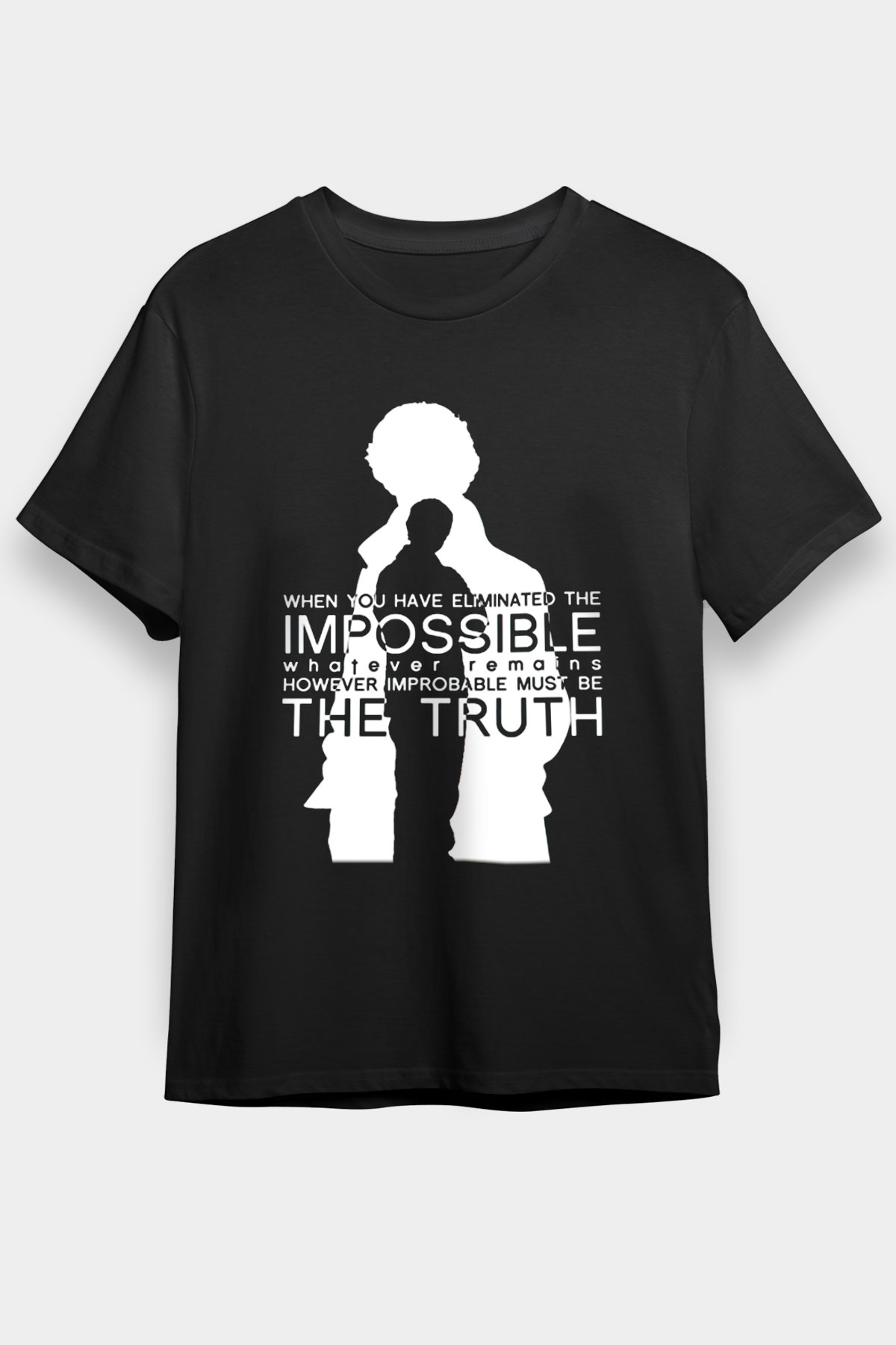Sherlock Siyah Unisex Tişört T-Shirt