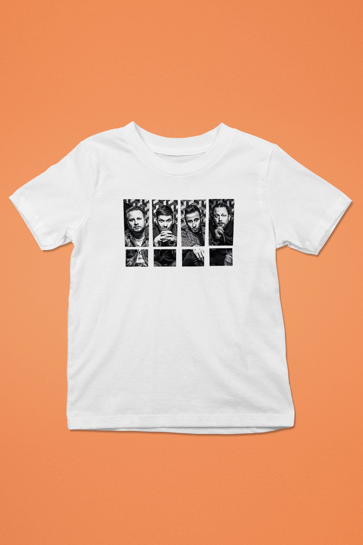 Shinedown Baskılı Beyaz Unisex Beyaz Çocuk Tişört - Tshirt
