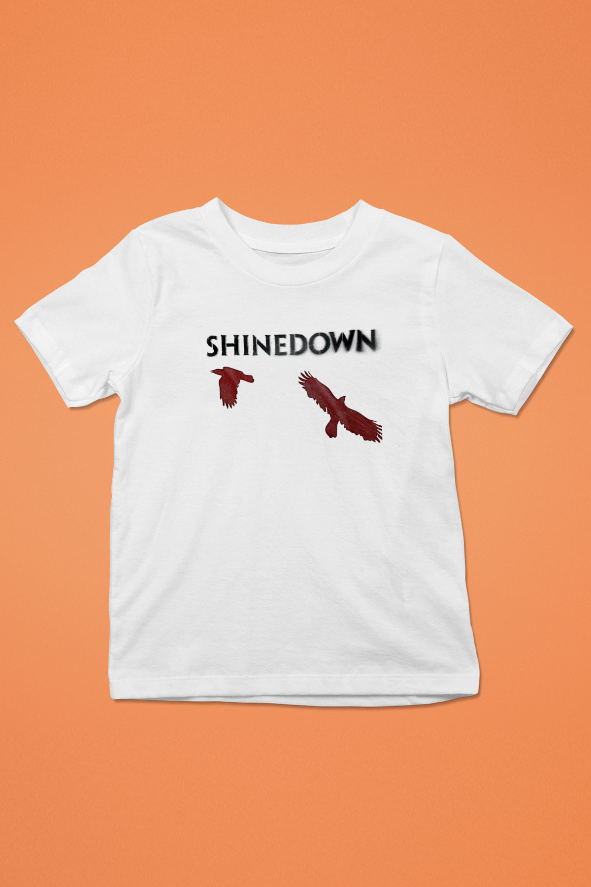 Shinedown Baskılı Beyaz Unisex Beyaz Çocuk Tişört - Tshirt