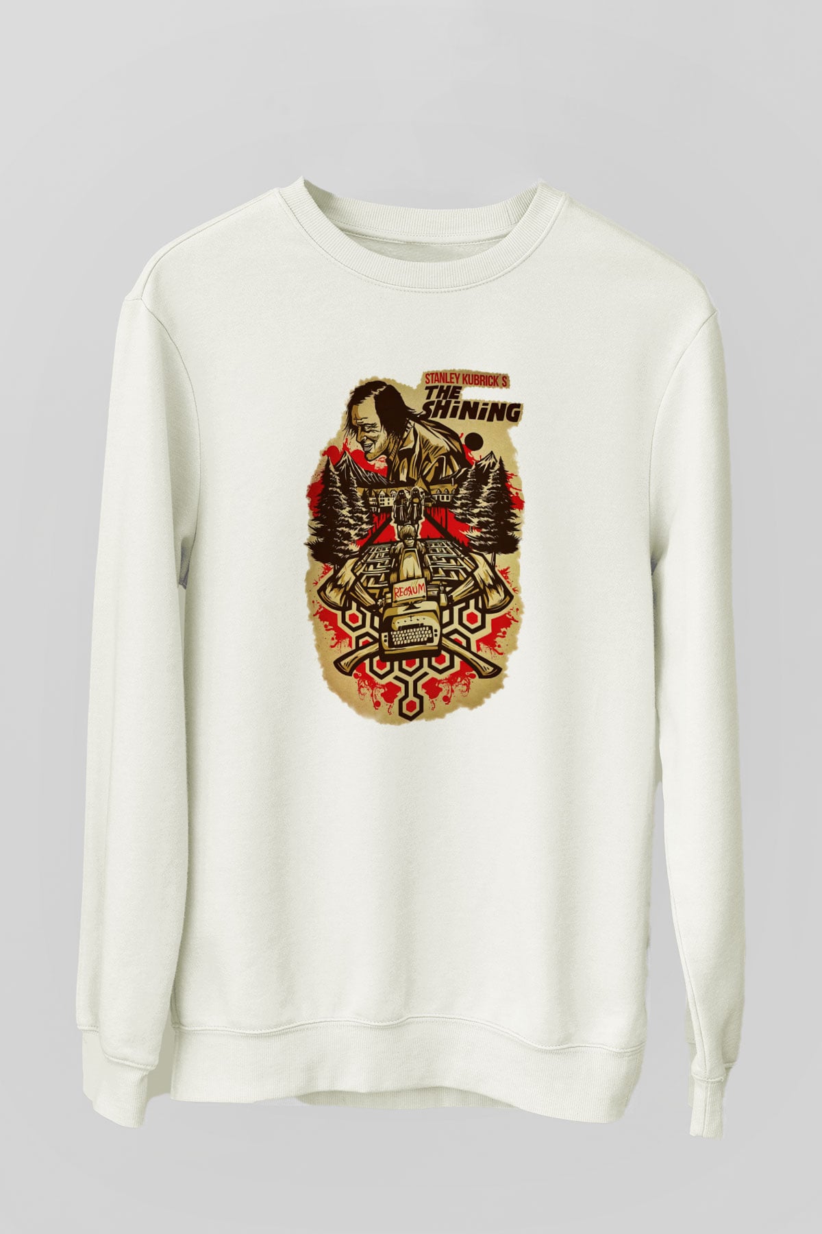 Shining Beyaz Unisex Sweatshirt