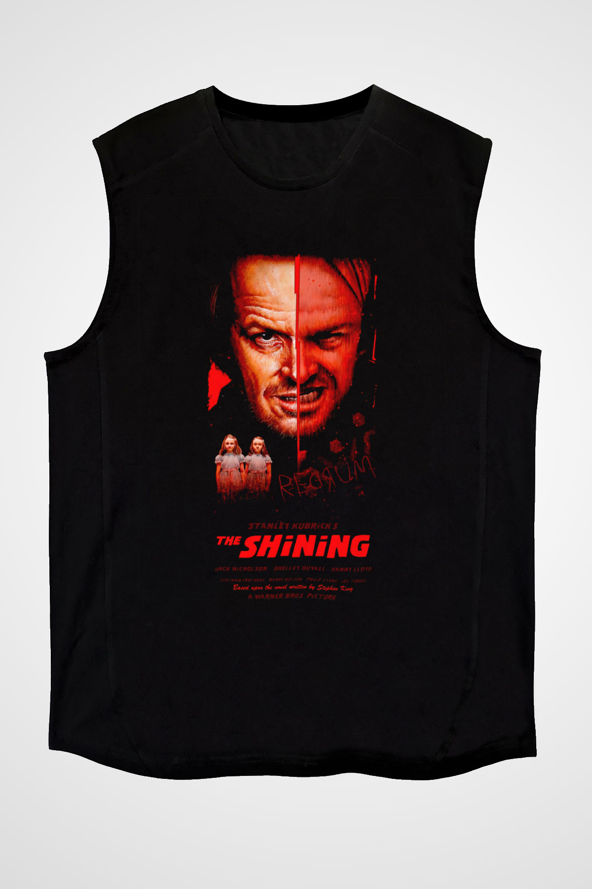 Shining Siyah Unisex  Kolsuz Tişört