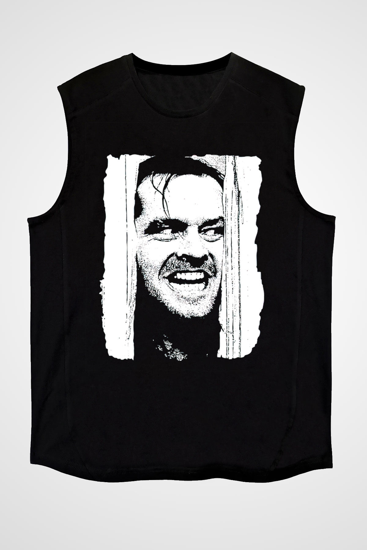 Shining Siyah Unisex  Kolsuz Tişört