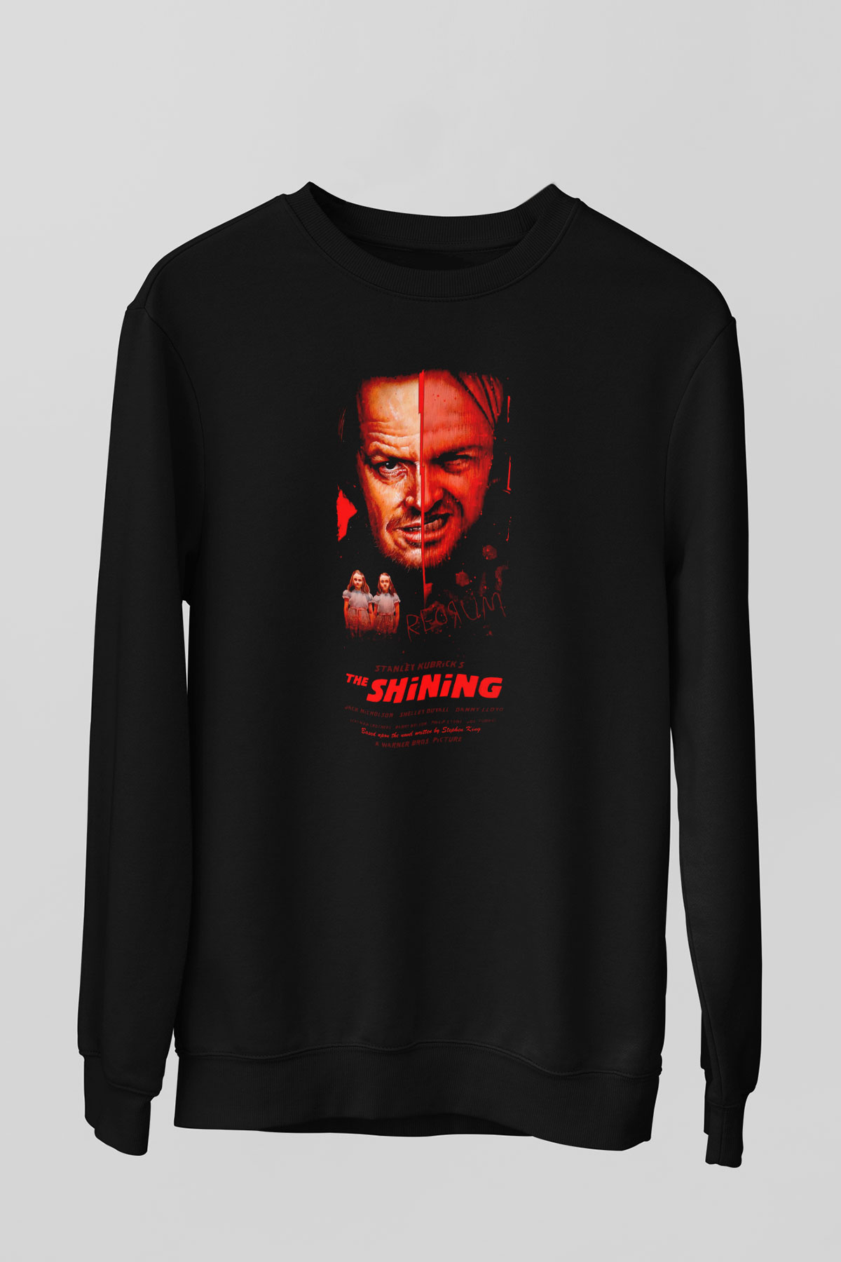 Shining Siyah Unisex  Sweatshirt