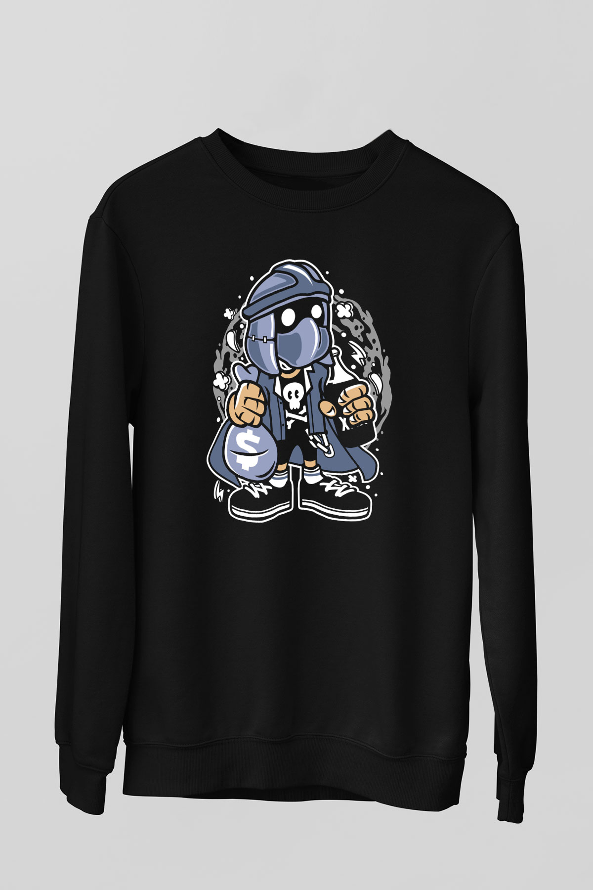 Shredder Street Bastard Baskılı Siyah Unisex Tshirt