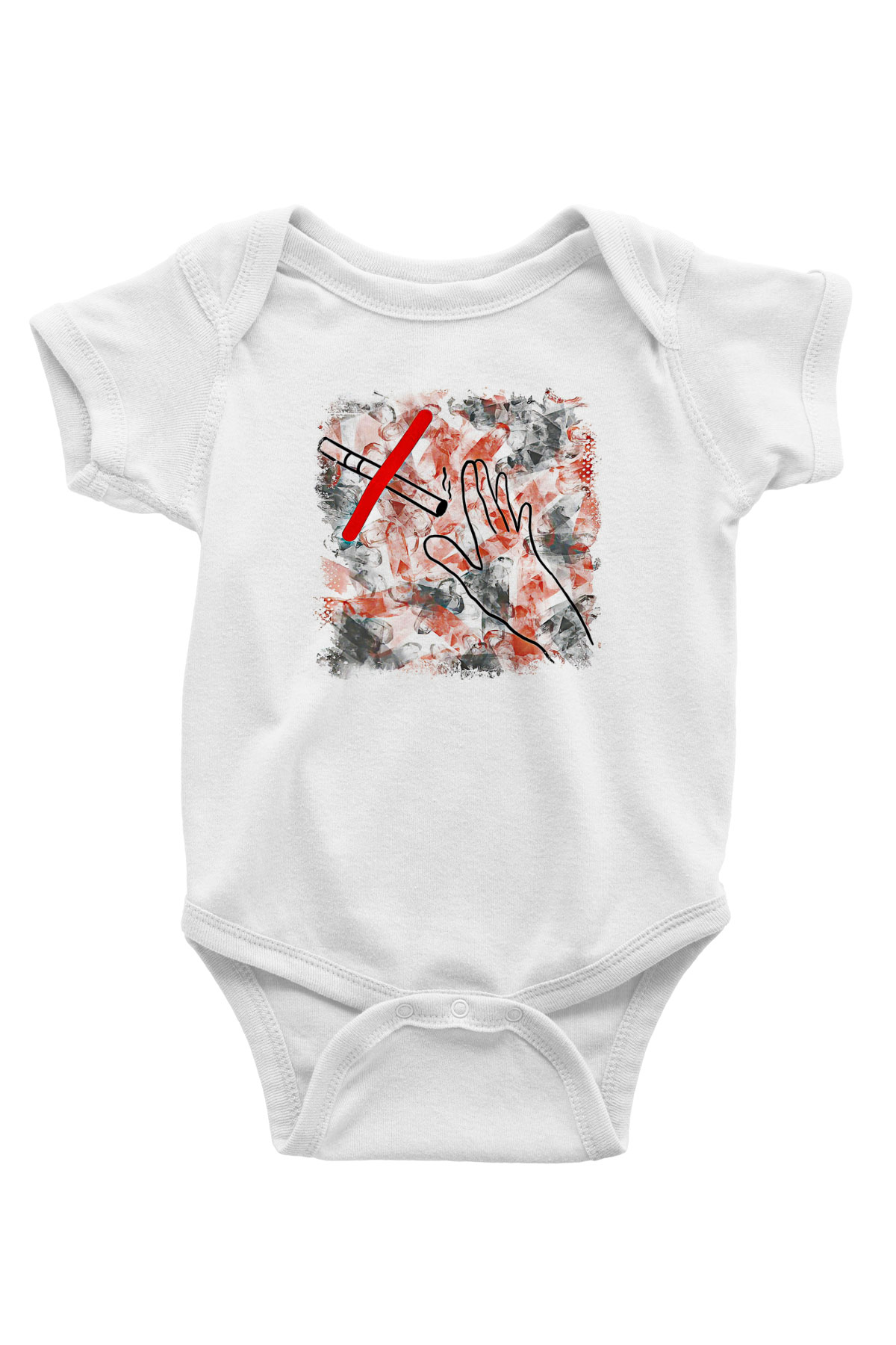 Sigarayı Bırakma Günü Baskılı Beyaz Unisex Bebek Body - Zıbın