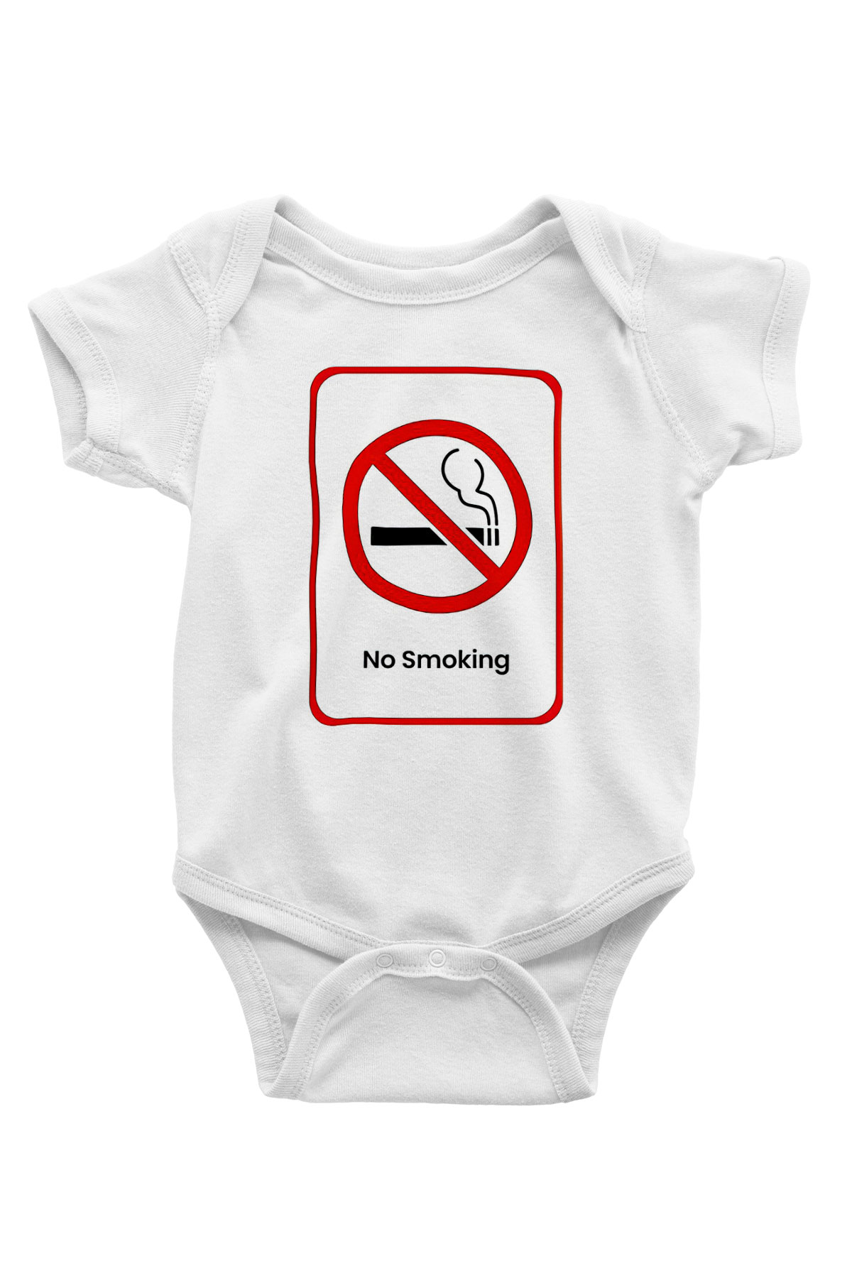 Sigarayı Bırakma Günü Baskılı Beyaz Unisex Bebek Body - Zıbın