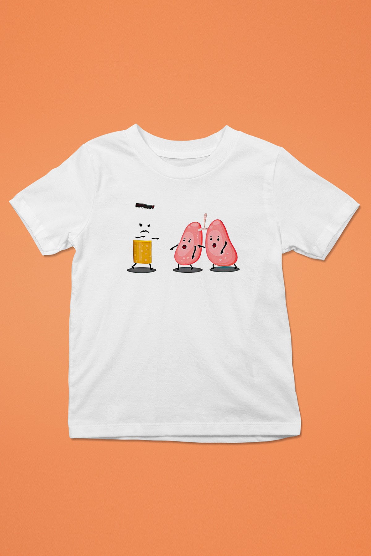 Sigarayı Bırakma Günü Baskılı Beyaz Unisex Beyaz Çocuk Tişört - Tshirt