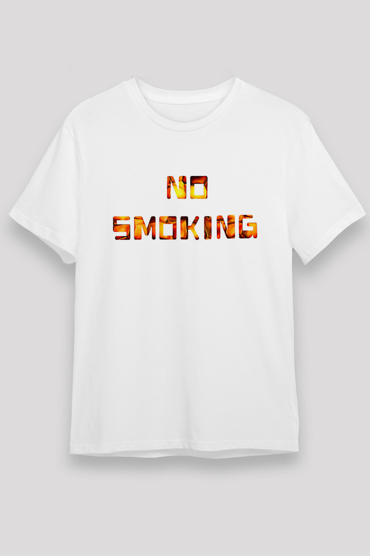 Sigarayı Bırakma Günü Baskılı Unisex Beyaz Tişört - Tshirt