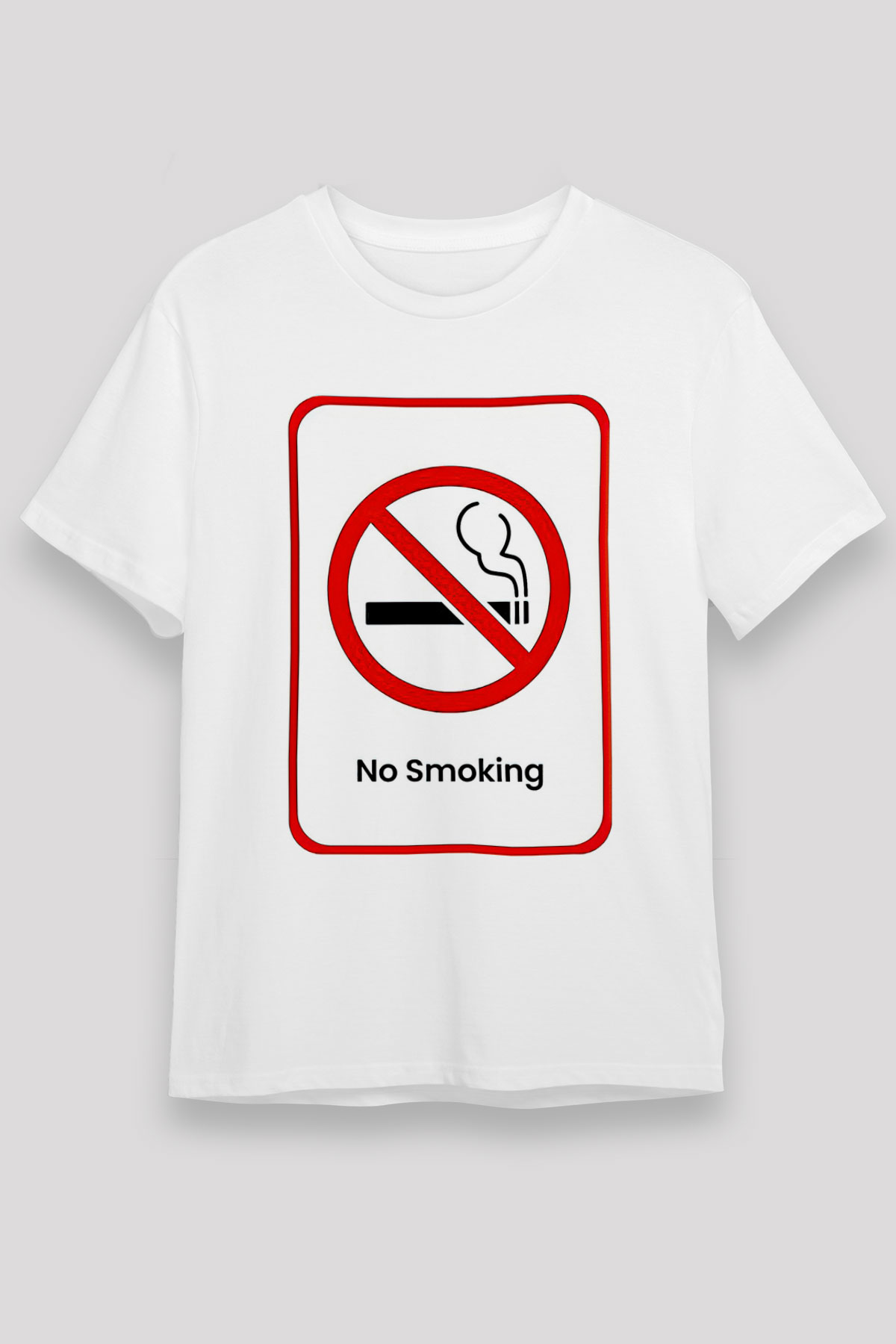 Sigarayı Bırakma Günü Baskılı Unisex Beyaz Tişört - Tshirt