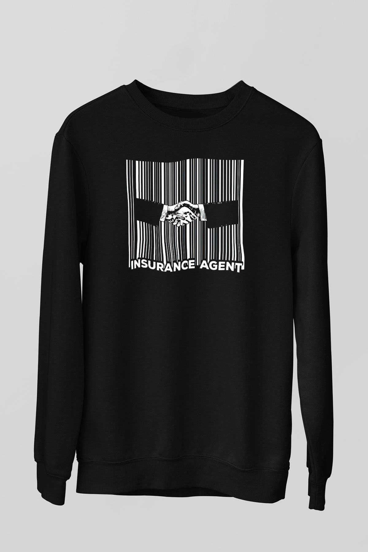 Sigortacı Siyah Unisex Sweatshirt