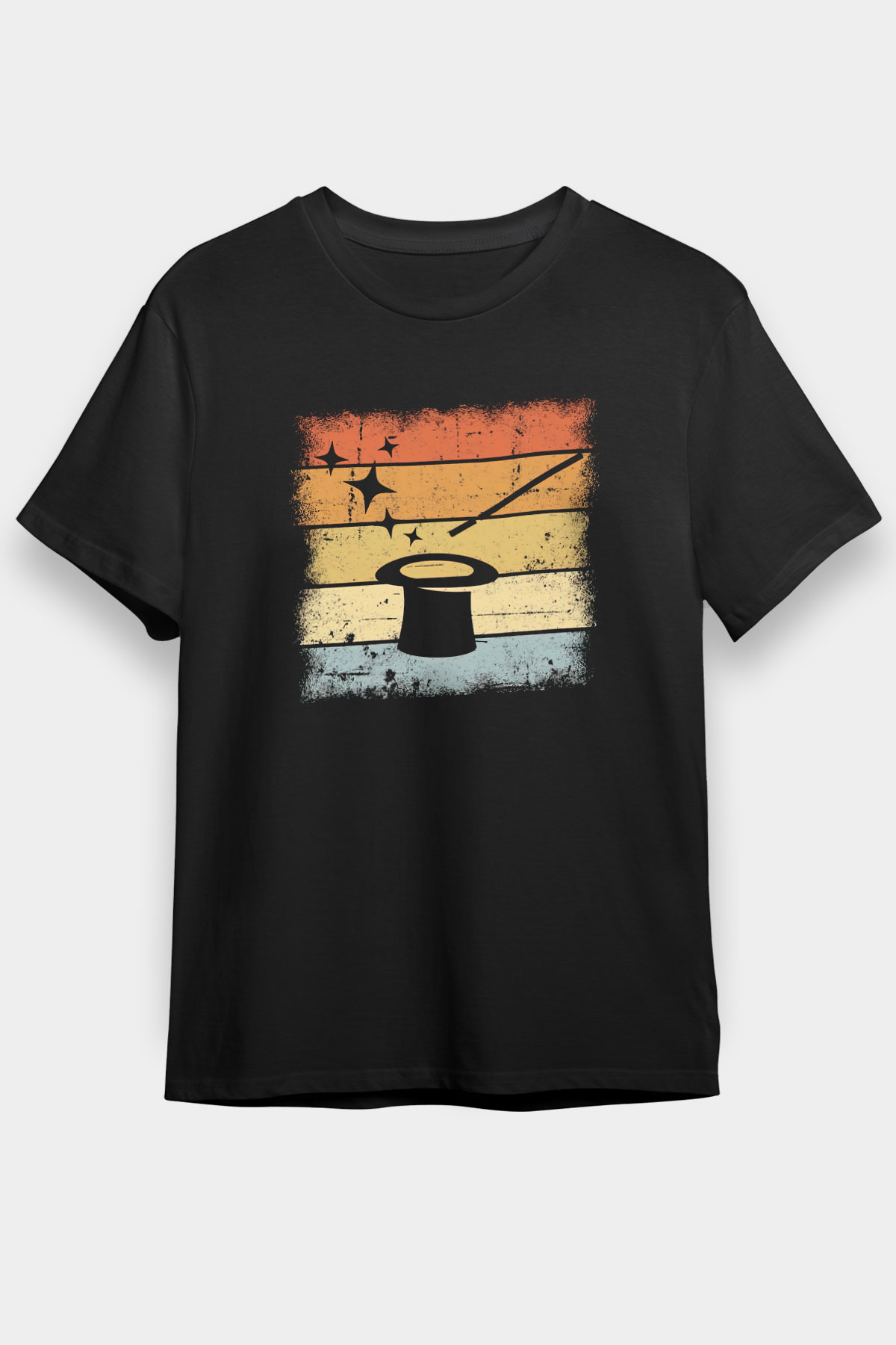Sihirbaz Siyah Unisex Tişört T-Shirt - TişörtFabrikası
