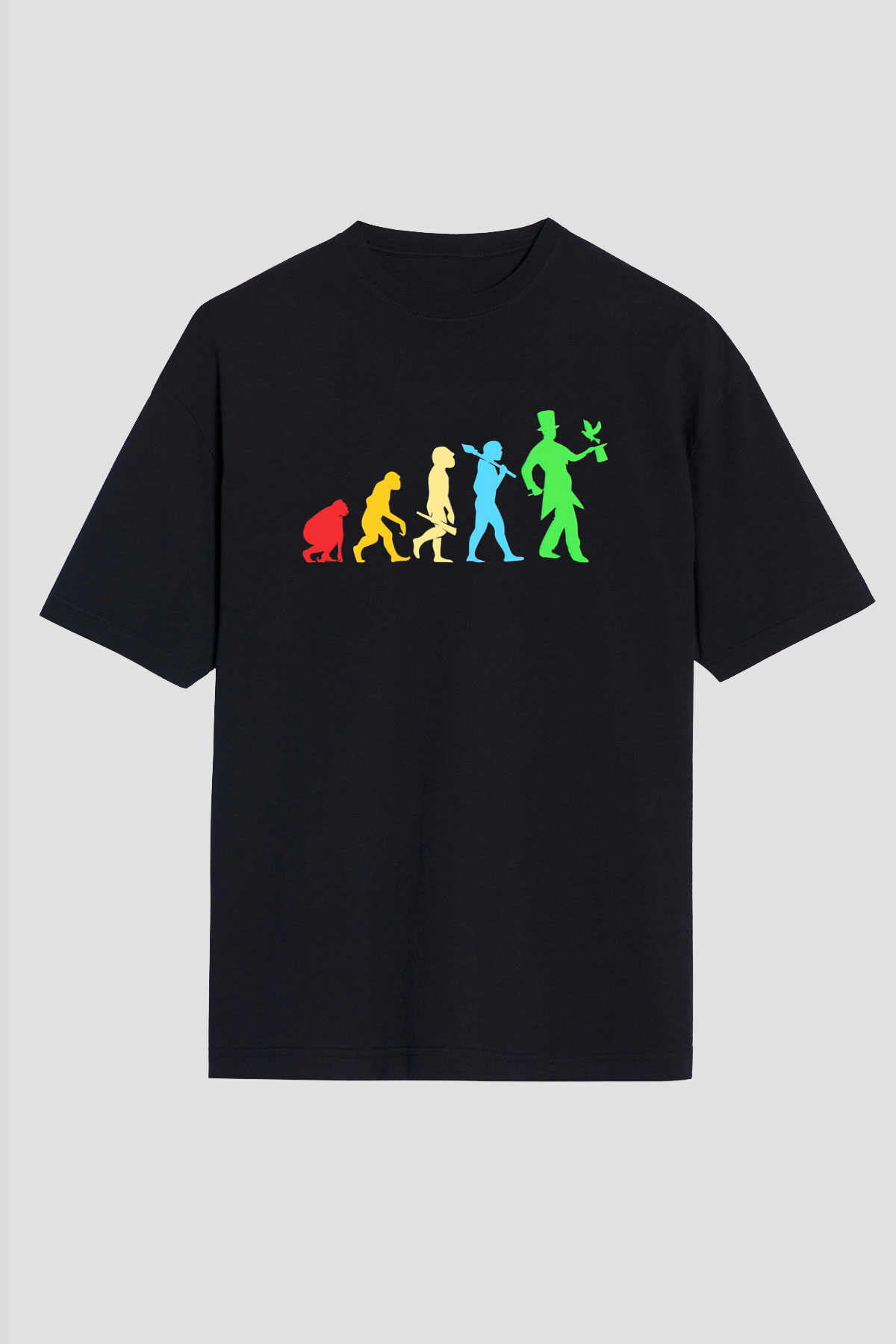 Sihirbaz Siyah Unisex Tişört T-Shirt - TişörtFabrikası